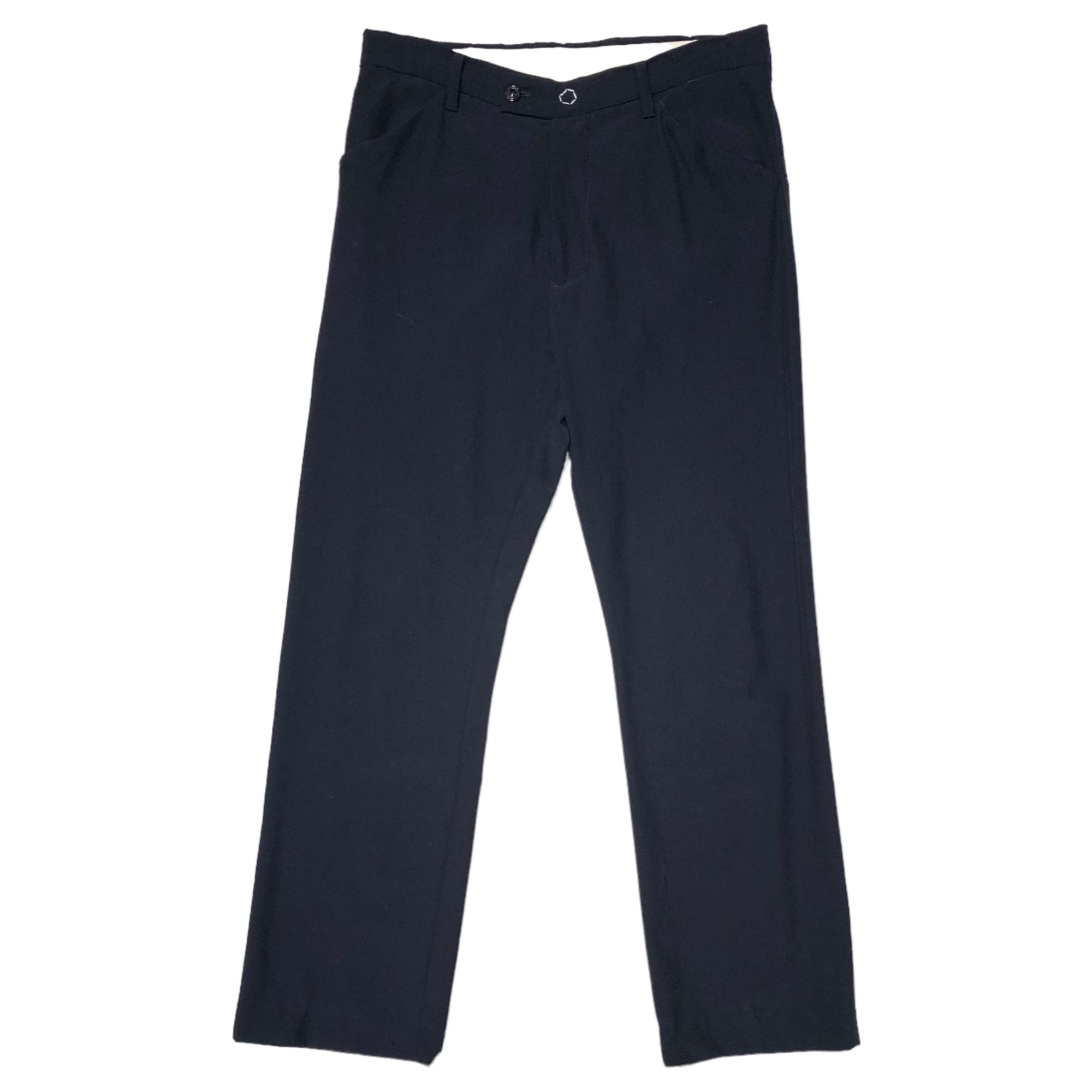 SUNSEA(サンシー) 19SS SNM BLUE TEKETEKE PANTS スーパーナイスマテリアルブルー テケテケ パンツ スラックス 19S53 3(L) ネイビー