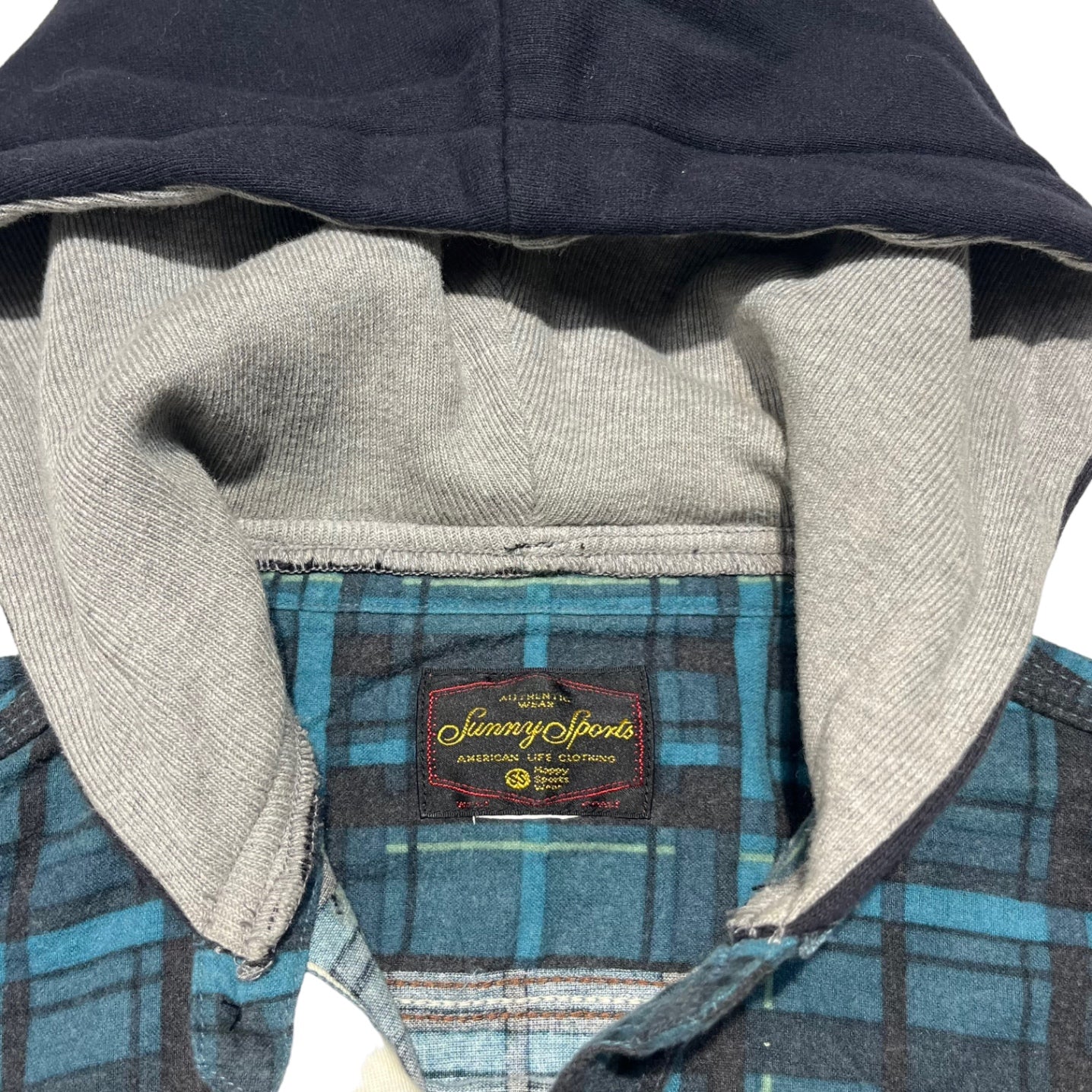 SUNNY SPORTS(サニースポーツ) リメイクフーデッドシャツ 表記なし(リメイク品のためFREEサイズ) ミックス