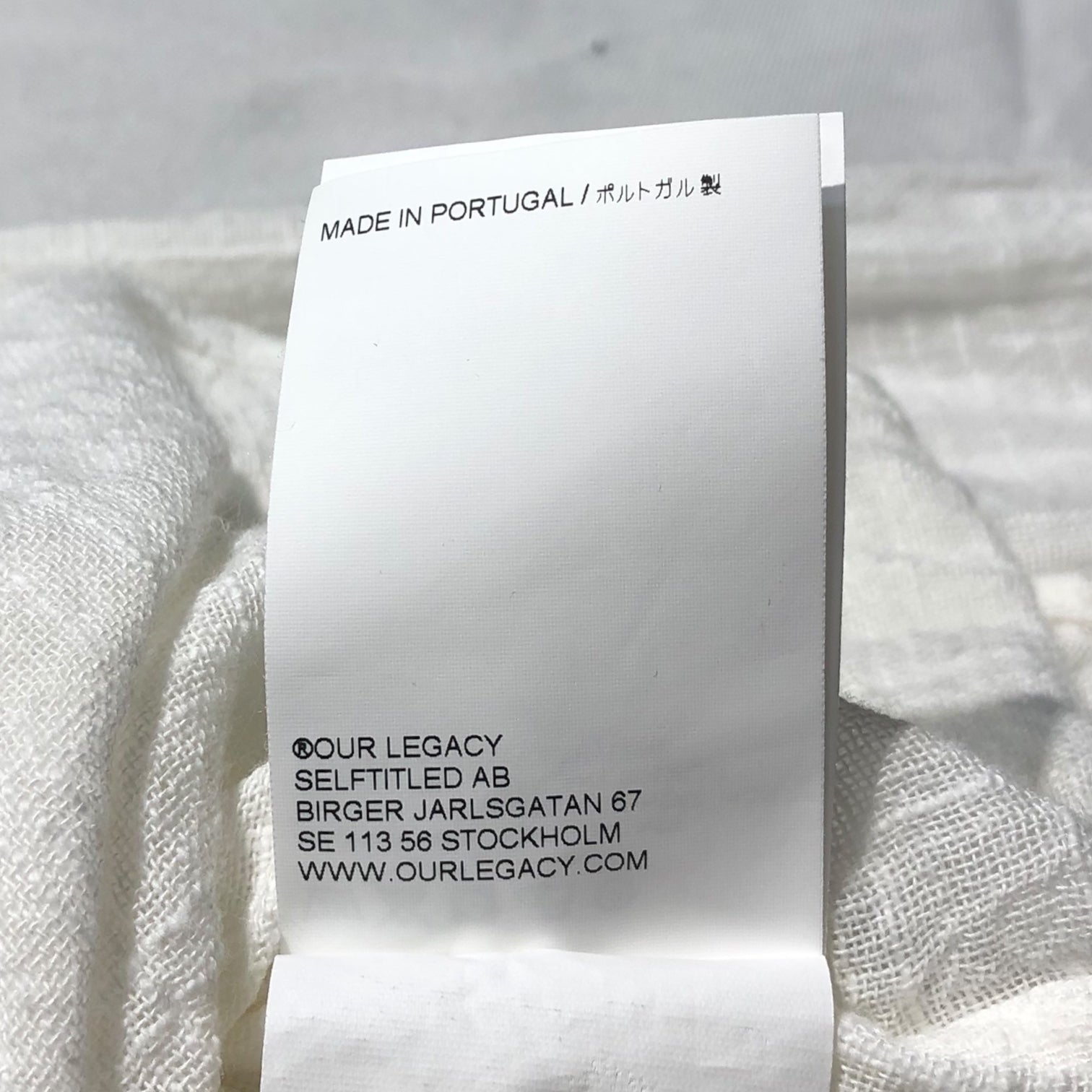 OUR LEGACY(アワーレガシー) COCO shirt ココ シャツ M2222CW 46(M程度) ホワイト 長袖 シアー