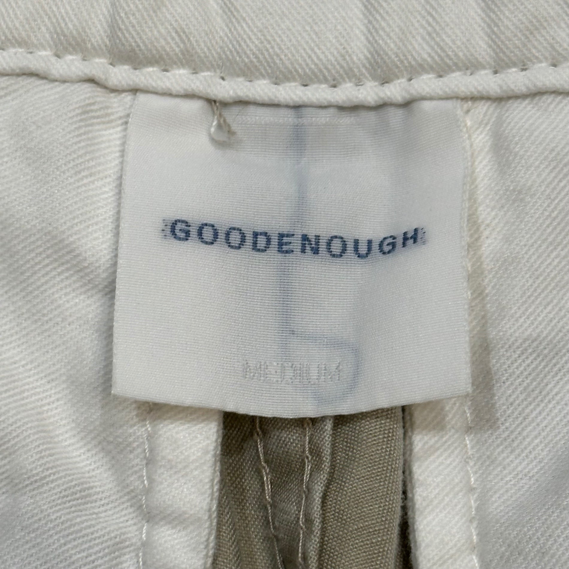 GOODENOUGH(グッドイナフ) 00's Button-fly chino shortsボタンフライ チノ ショートパンツ M アイボリー