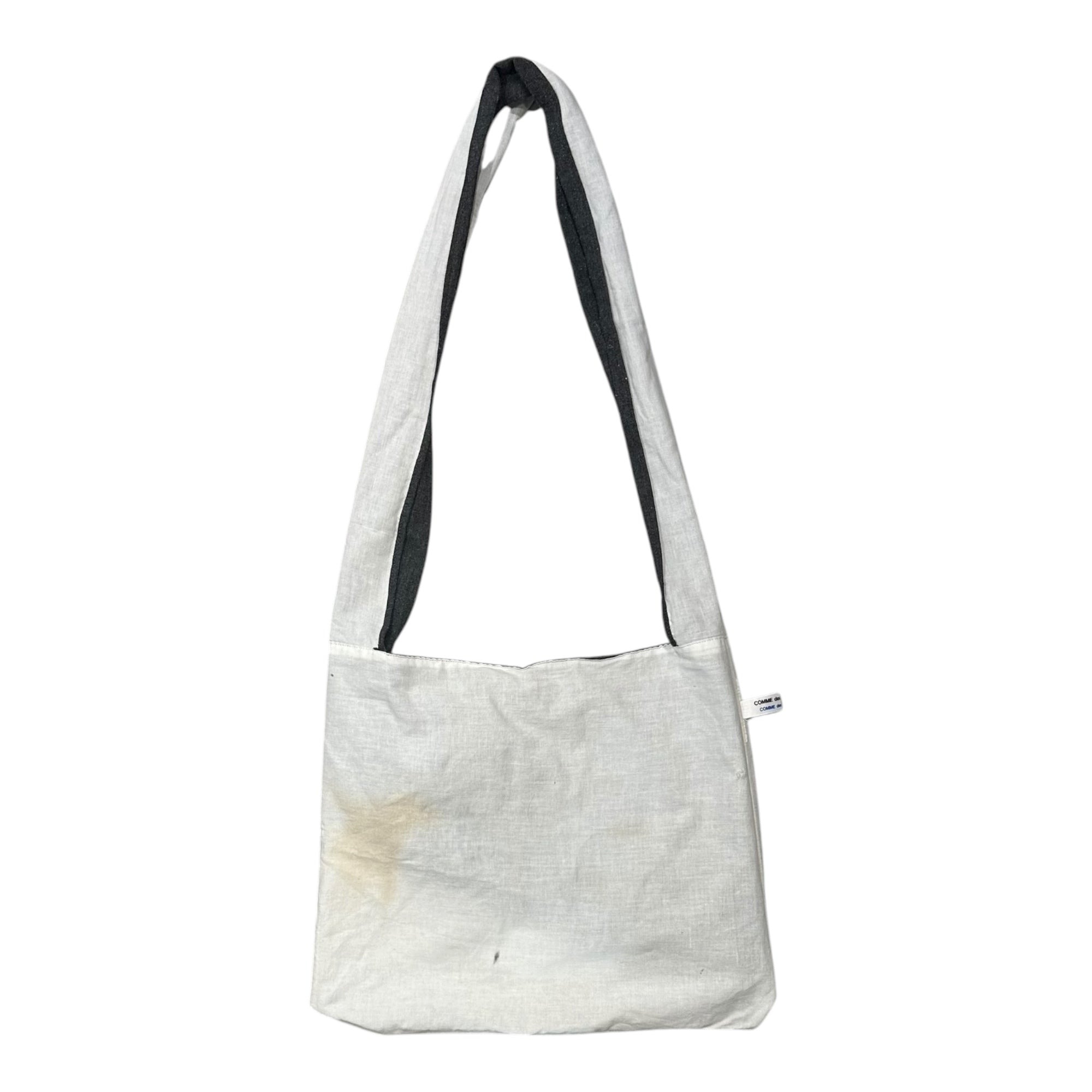 COMME des GARCONS COMME des GARCONS(コムデギャルソンコムデギャルソン) Wo/Co Reversible Shoulder Bag ウール コットン リバーシブル ショルダー バッグ グレー×ホワイト