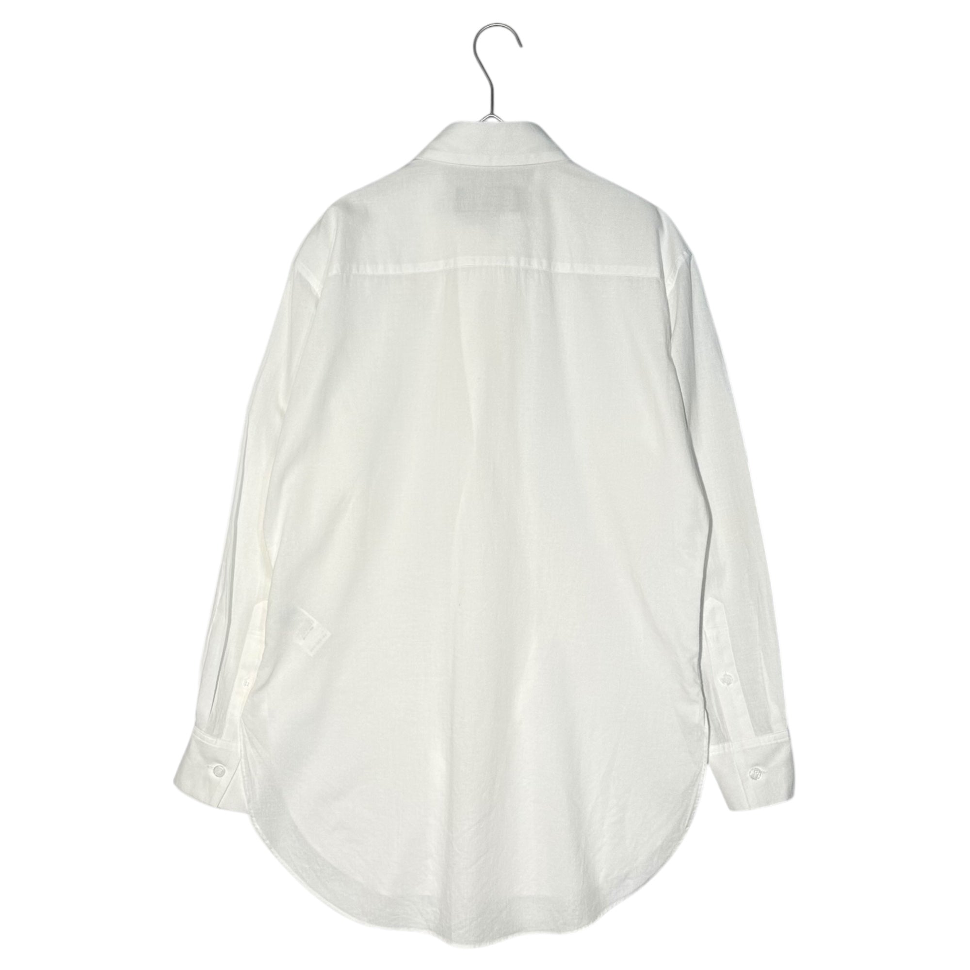 YOHJI YAMAMOTO collections(ヨウジヤマモト コレクションズ) Layered Button Regular Collar L/S Basic Shirt 重ねボタン レギュラーカラー 長袖 ベーシック シャツ FG-B90-006 1(S程度) ホワイト