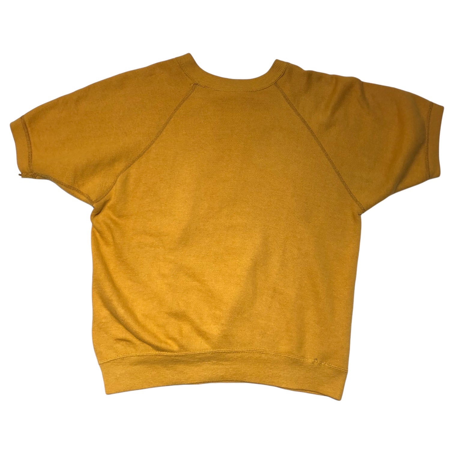 ARTEX(アルテックス アーテックス) 60's "KANSAS CITY COLLEGE" S/S sweat shirt カレッジ プリント 半袖 スウェット M イエロー 60年代 ヴィンテージ