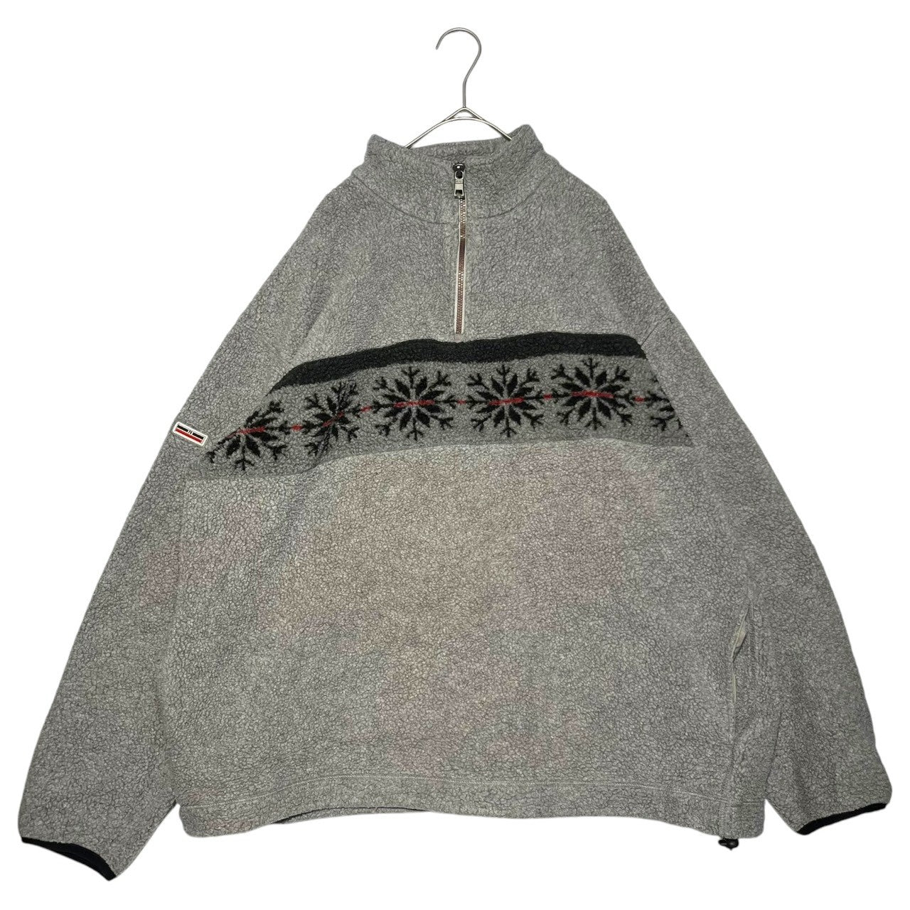 NAUTICA(ノーティカ) ~00's USA made half zip fleece jacket ハーフジップ フリース ジャケット XXL グレー ~00年代 USA製