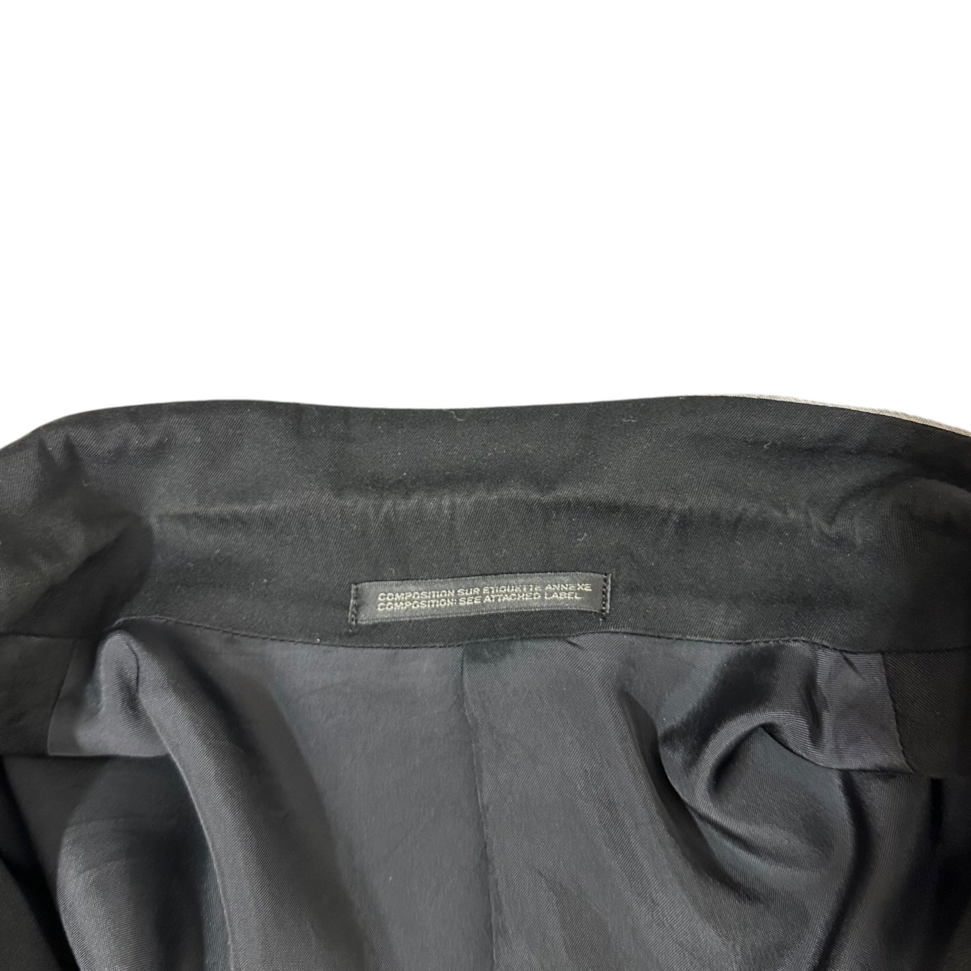 YOHJI YAMAMOTO POUR HOMME(ヨウジヤマモトプールオム) 06SS Baseball Period Piping Big Flap Pockets Design Long Tailored ベースボール期 パイピング ビッグ フラップ ポケット デザイン ロング テーラード ジャケットJacket HR-J36-232 2(M程度) ブラック 2006SSコレクション LOOK37 着用アイテム