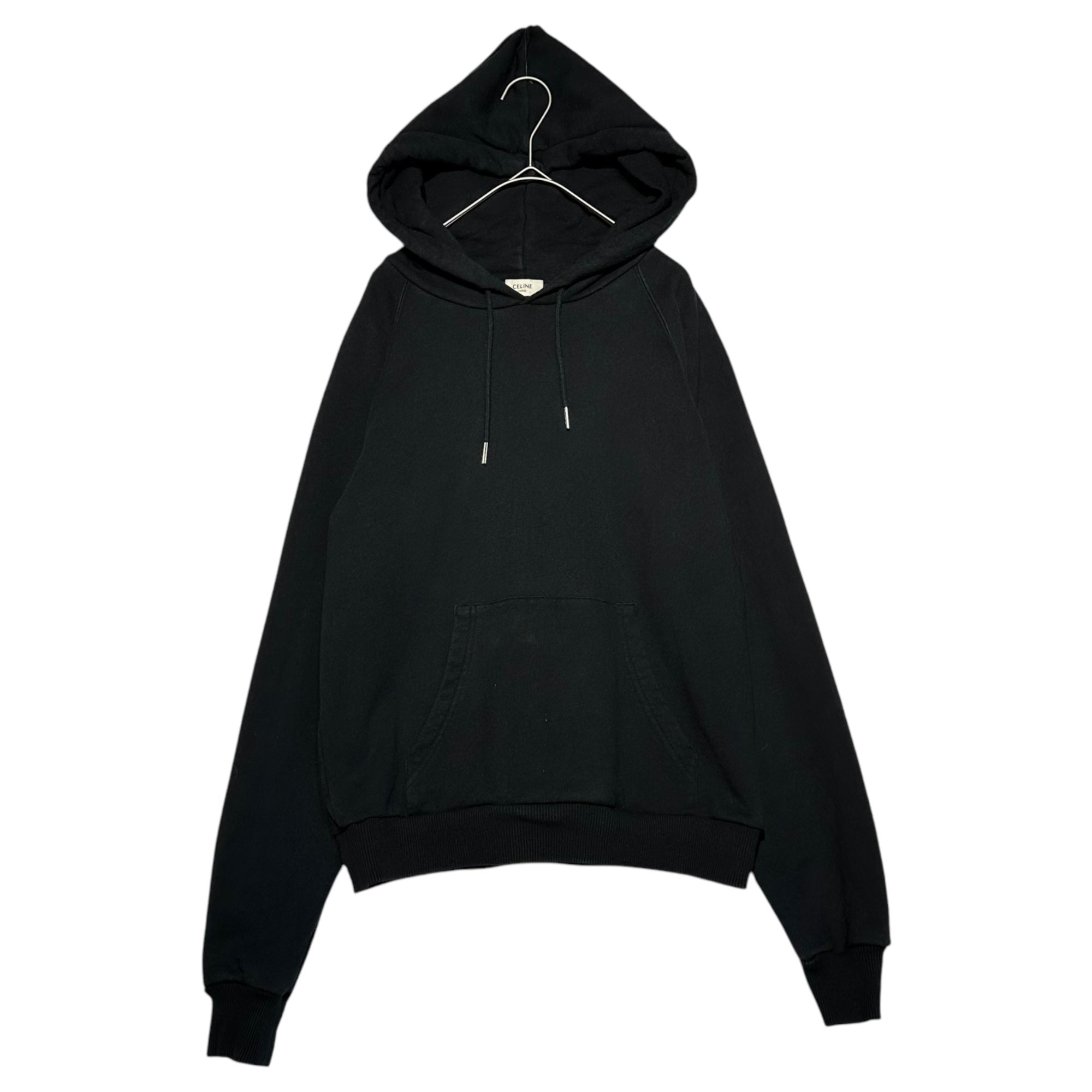 CELINE(セリーヌ) 20SS back logo print hoodie バック ロゴ プリント フーディ 2Y005917G S ブラック プルオーバー パーカー