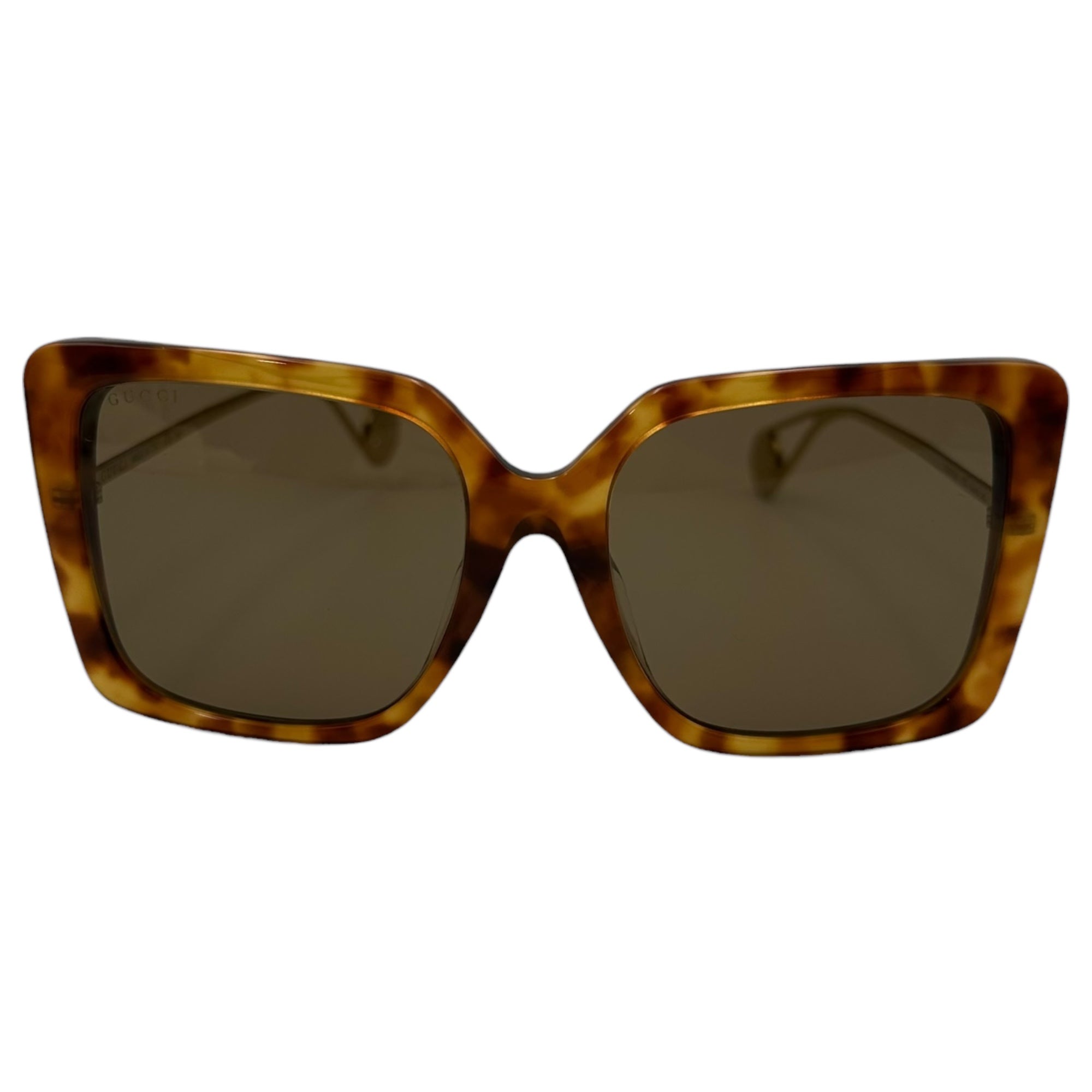GUCCI(グッチ) Tortoiseshell Butterfly Sunglasses 鼈甲 バタフライ サングラス GG0435SA 54□18-145 ブラウン×ゴールド 眼鏡 メガネ
