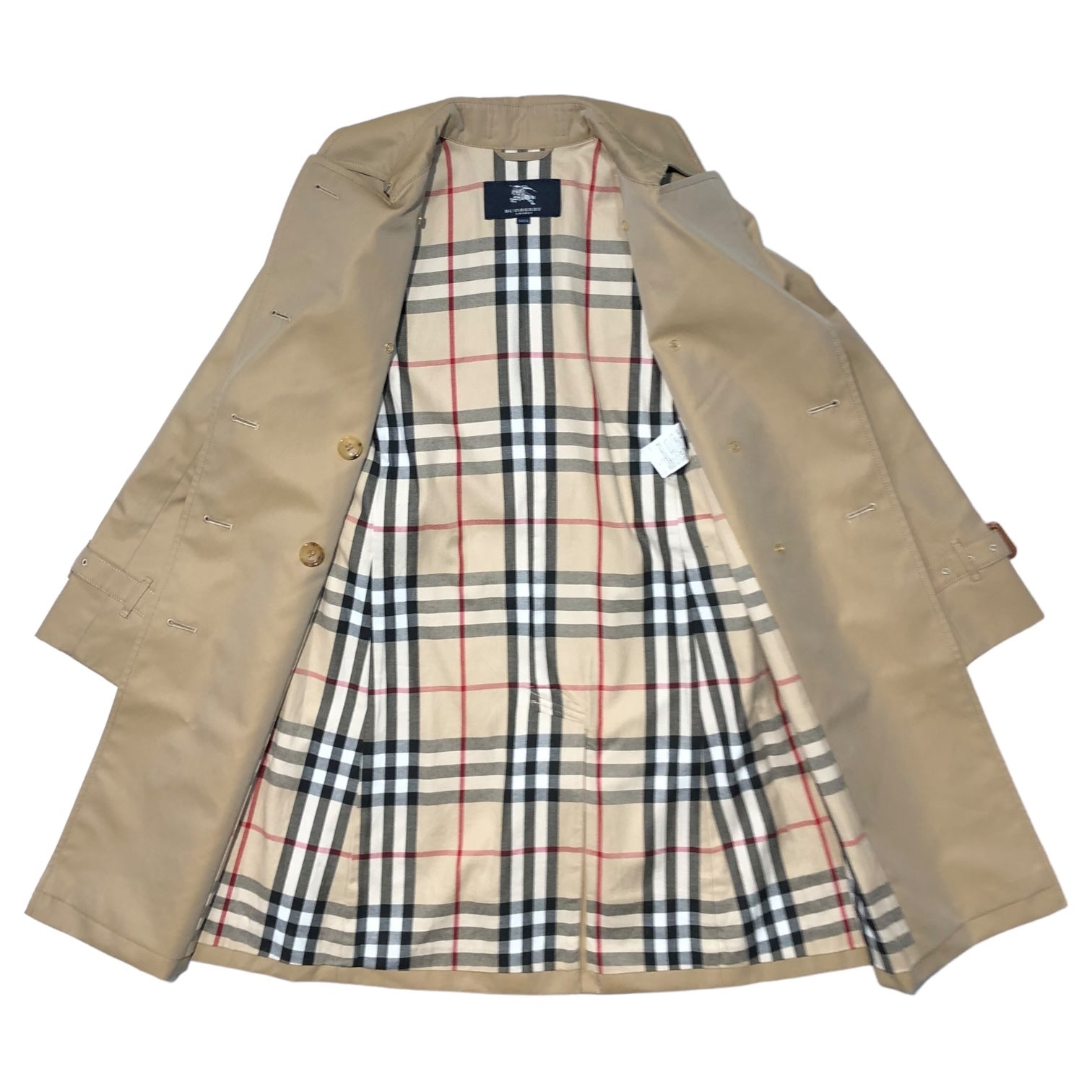BURBERRY LONDON(バーバリーロンドン) Nova check lining trench coat ノヴァチェック ライニング トレンチコート BN148-700-51 140A(レディースXS~S程度) ベージュ