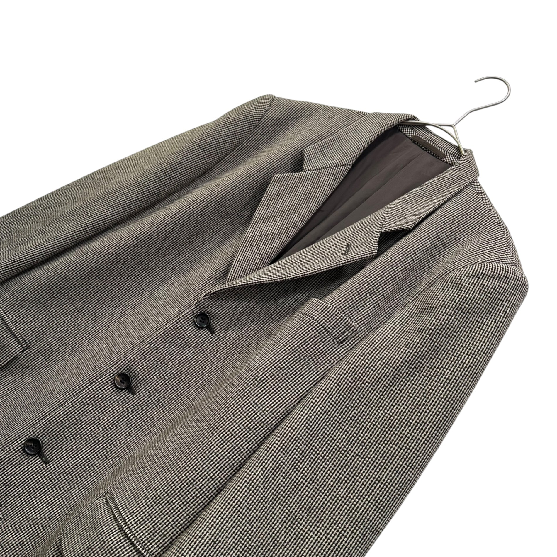 COMME des GARCONS HOMME(コムデギャルソンオム) 95AW Houndstooth 3B Tailored Jacket 田中オム 千鳥柄 3B テーラード ジャケット HJ-08022 S ベージュ AD1995 90's 90年代