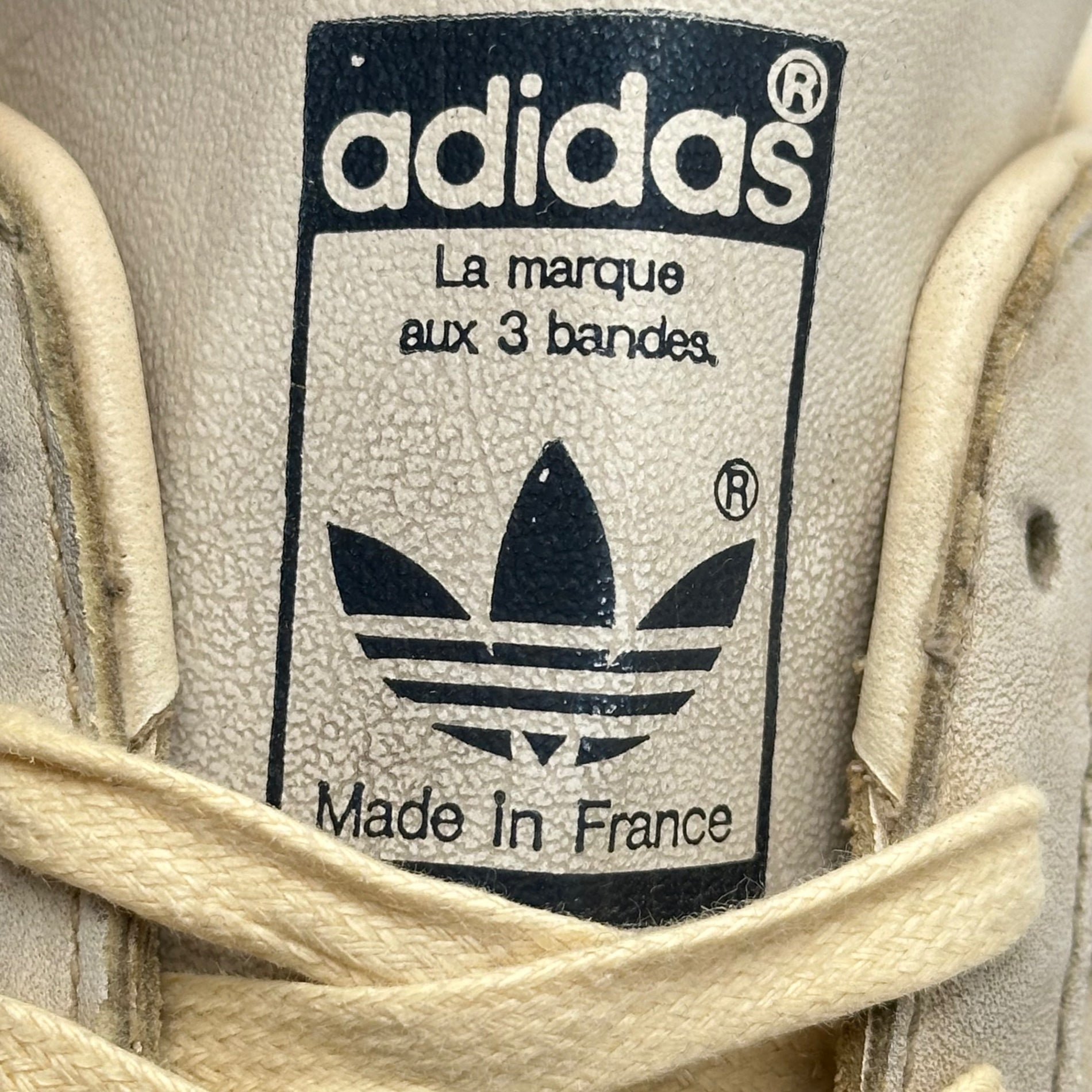 adidas(アディダス) 80's SUPER STAR Low-cut sneakers 80年代 ローカット スーパースター ローカット スニーカー 11 1/2(29.5cm程度) ホワイト×ネイビー 稀少 フランス製