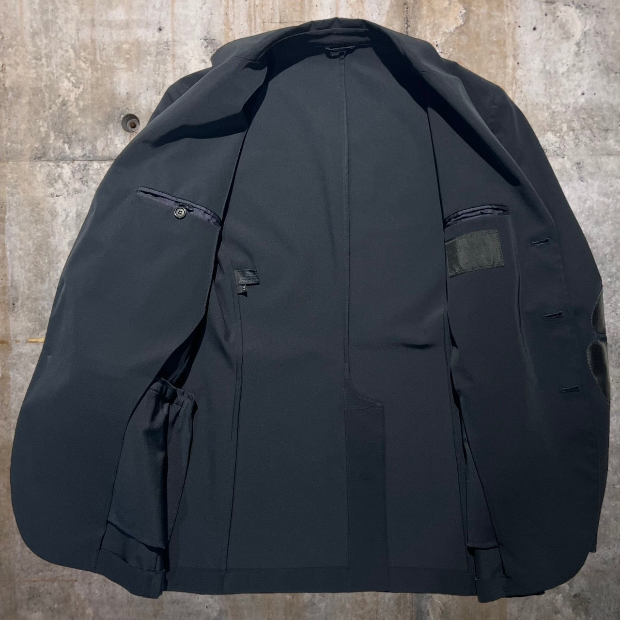 PRADA(プラダ) エルボーパッチ3Bジャケット 48(Lサイズ程度) ネイビー