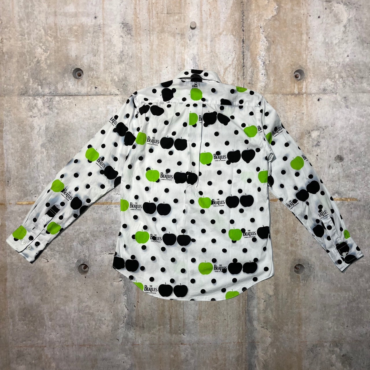 THE BEATLES COMME des GARCONS(ザビートルズコムデギャルソン) 09SSアップルドットシャツ VD-B003 S ホワイト AD2009