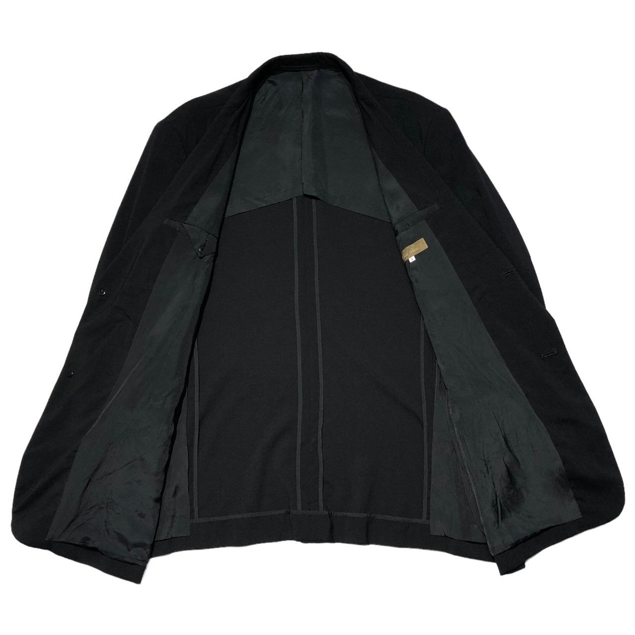 Y's for men(ワイズフォーメン) 93SS wool gabardine set up suit ウール ギャバジン セット アップ スーツ MO-J06-103 MO-P04-103 S ブラック ワイド シルエット パンツ テーラード ジャケット