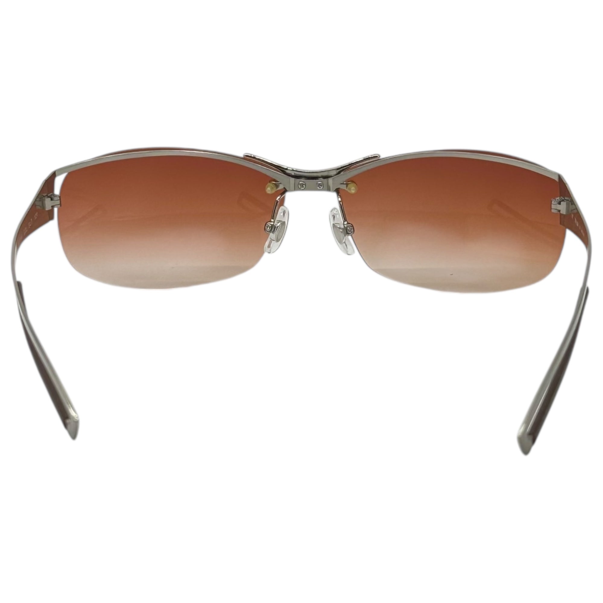 Jean Paul GAULTIER(ジャンポールゴルチエ) 00's Aluminum Design Frame Sunglasses アルミ デザイン フレーム サングラス SJP082J 62□14 シルバー 眼鏡