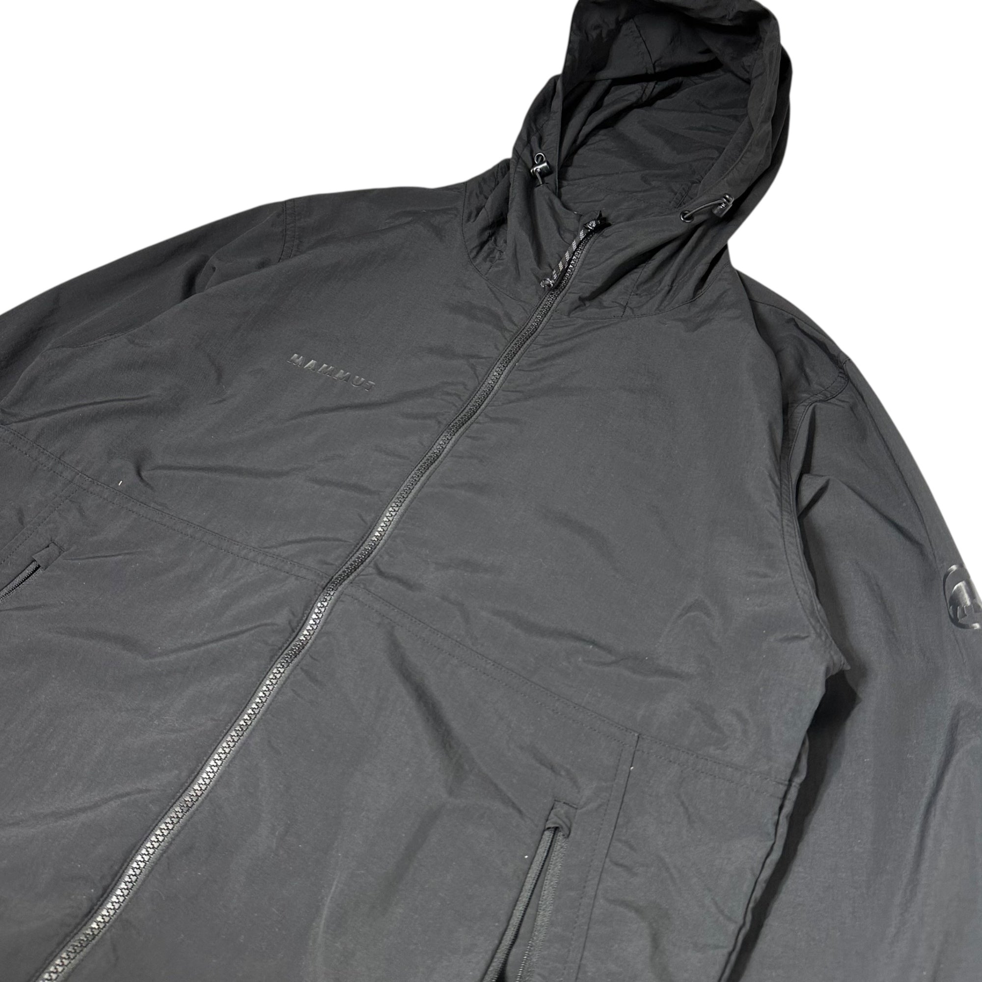 MAMMUT(マムート) Hiking WB Hooded Jacket AF Men ハイキング ウィンドブレーカー フーデッド ジャケット アジアンフィット 1012-00391 L ブラック アウトドア