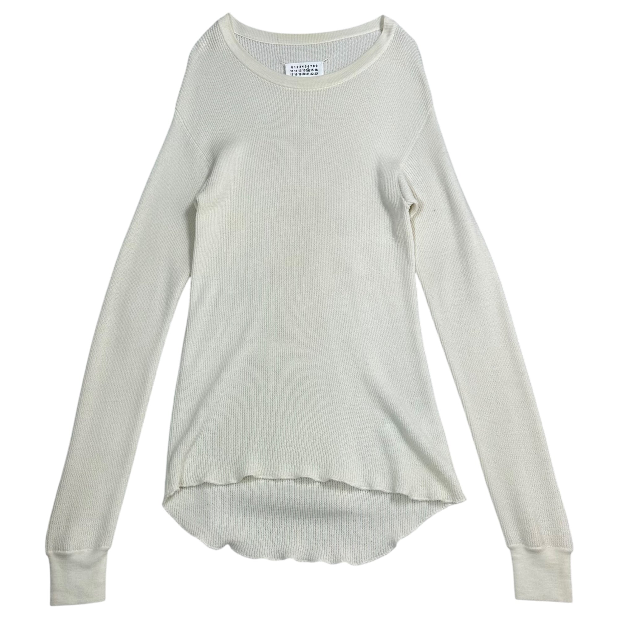 MAISON MARGIELA(メゾンマルジェラ) 18SS Off-white Thermal Sweater オフホワイト サーマル ニット セーター S50HA0766 S16216 S オフホワイト ⑭ライン