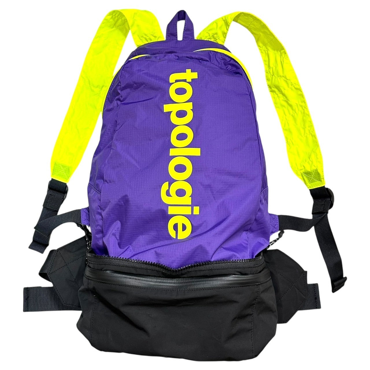 Topologie(トポロジー) Convert Daypack コンバート デイパック ブラック×パープル 2WAY リュック バッグ ポーチ