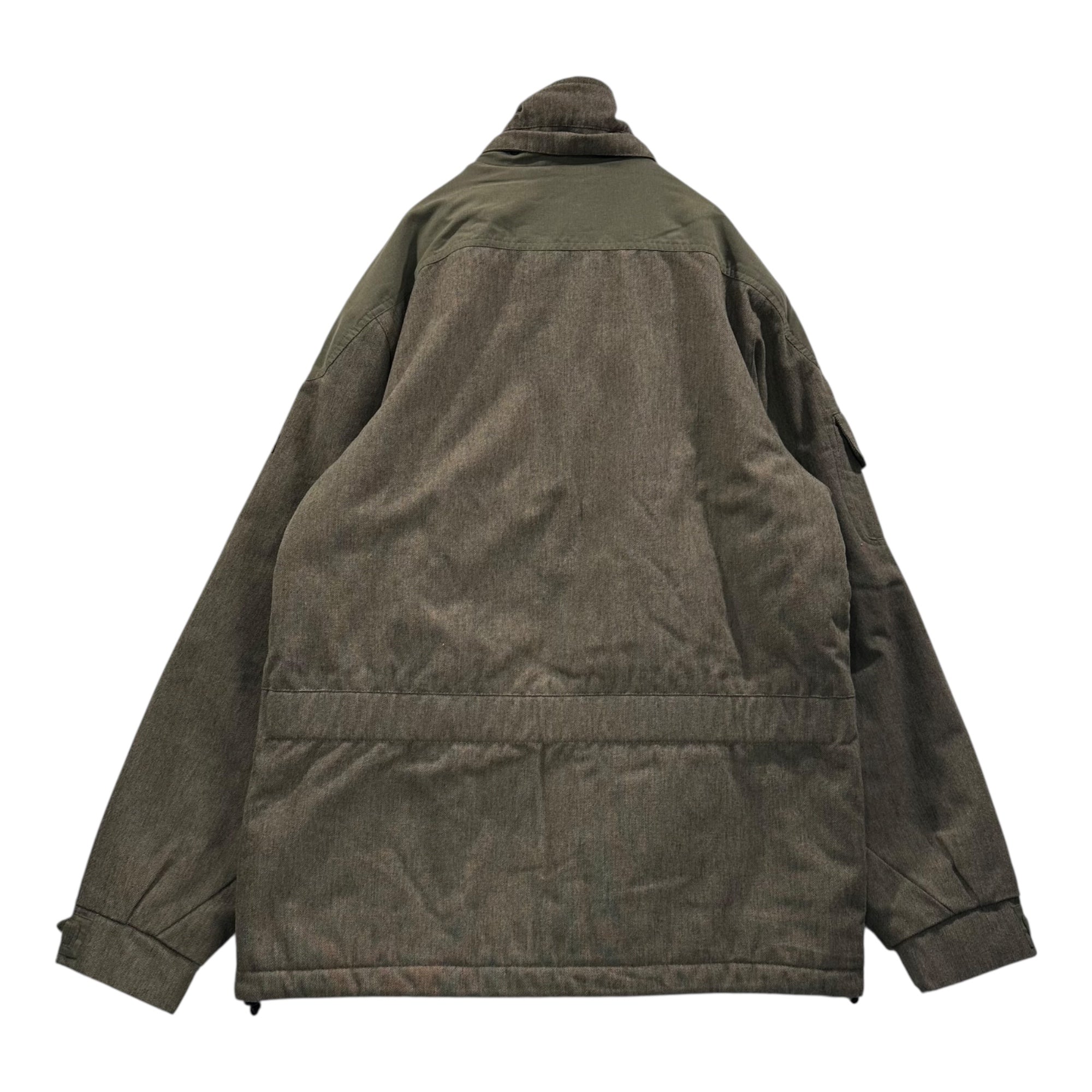 NAPAPIJRI(ナパピリ) 90's Waist Buckle Padded Jacket ウエスト バックル パテッド ジャケット M ベージュ 90年代 ヴィンテージ