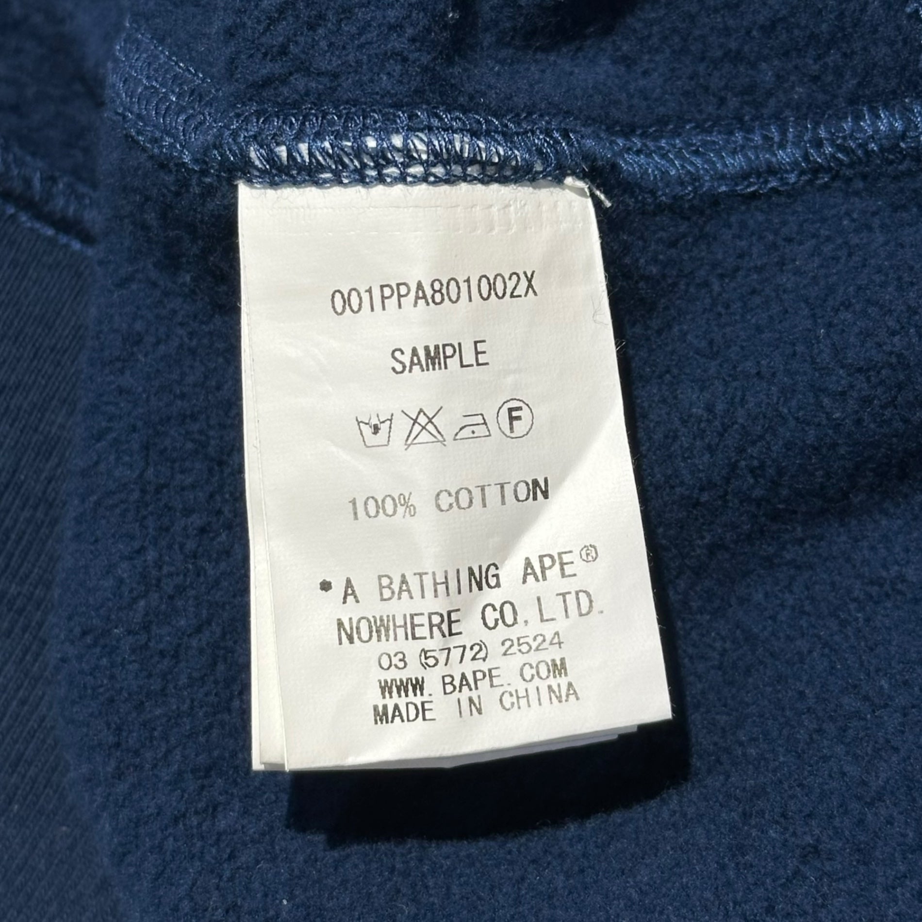 A BATHING APE(アベイシングエイプ) Patchwork Logo Pullover Hoodie パッチワーク ロゴ プルオーバー パーカー 001PPA801002X L ネイビー サンプル品