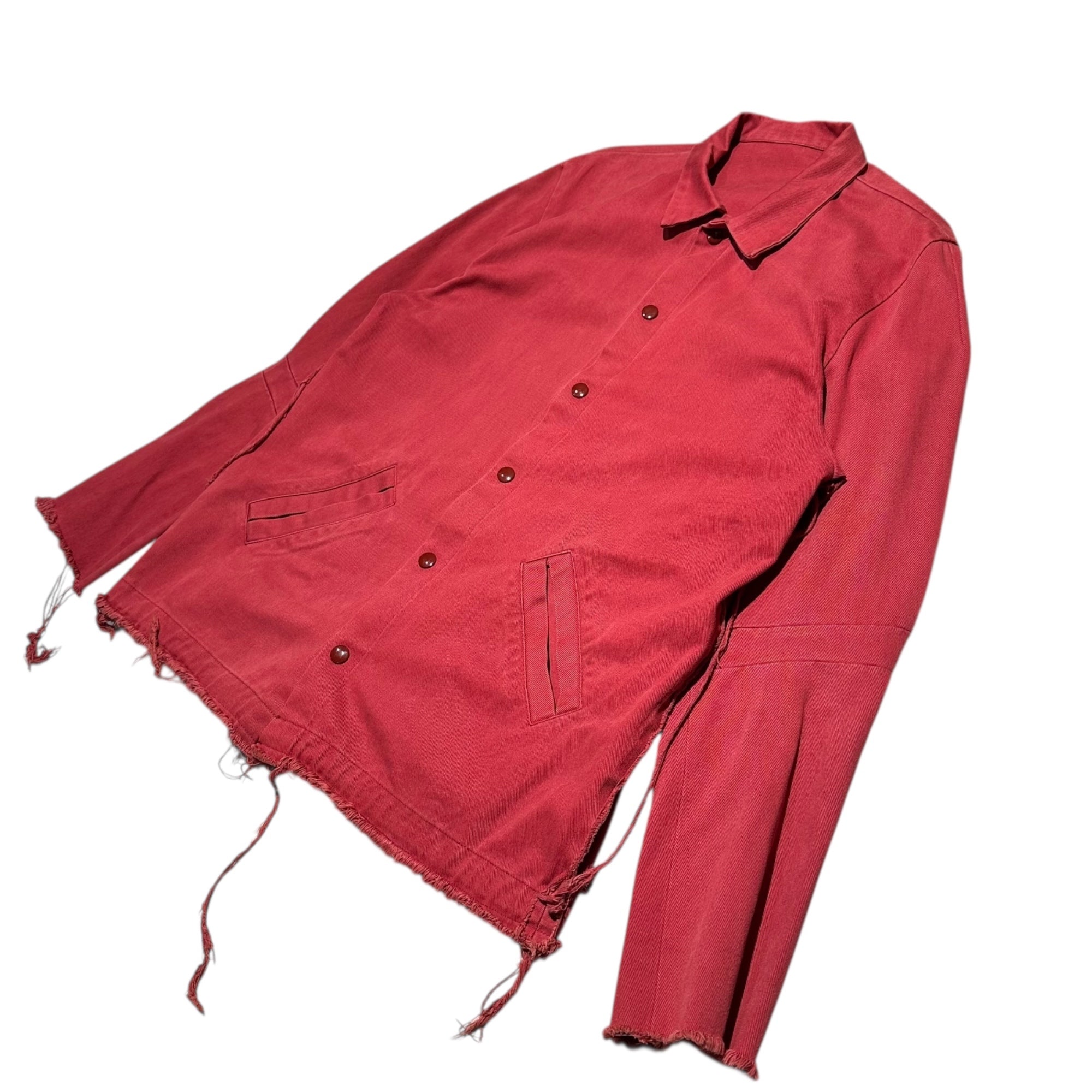 UNDERCOVER(アンダーカバー) 94SS Masterpiece Frayed Coach Jacket 名作 オリジナル ほつれ コーチ ジャケット FREE レッド 90's 90年代 アーカイブ