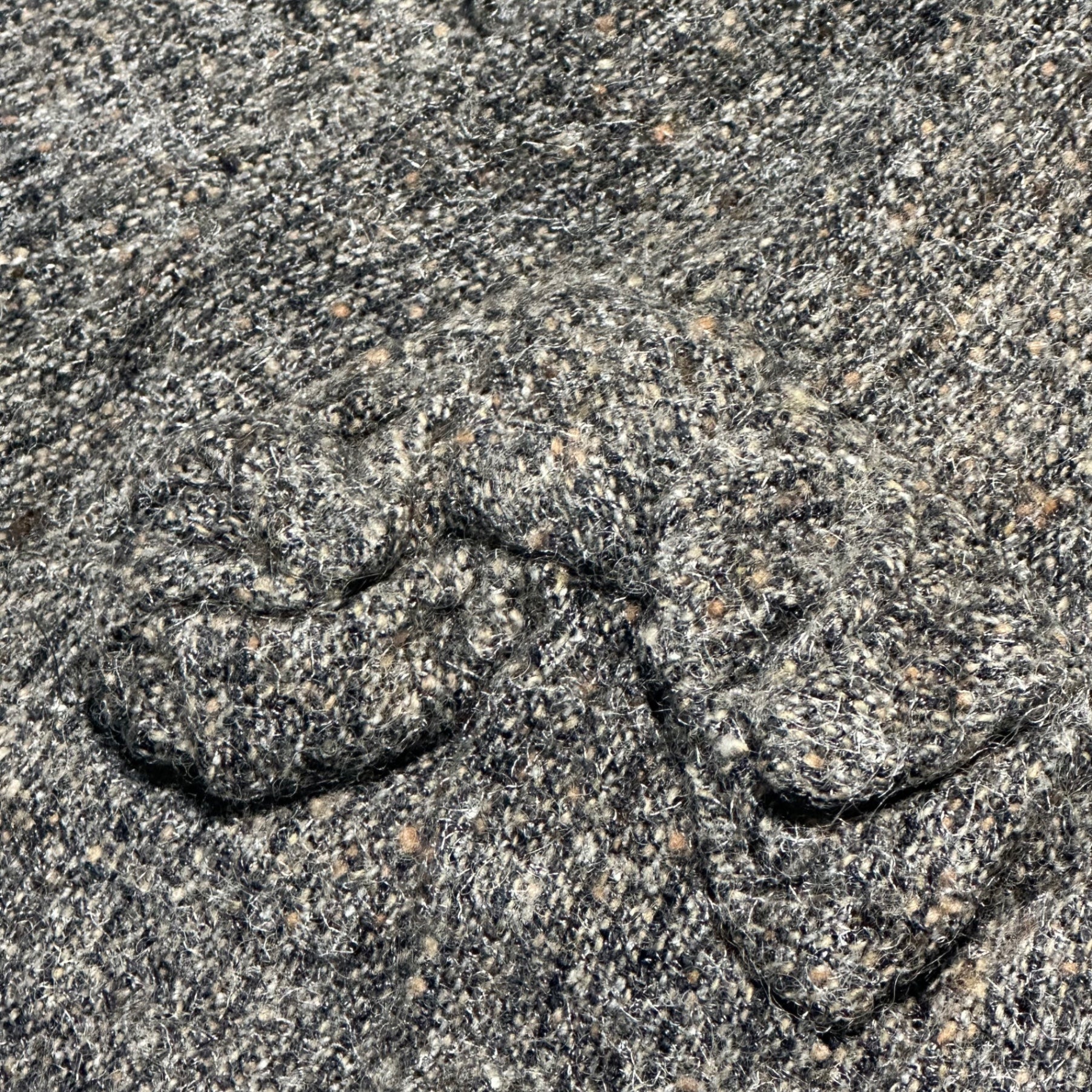 COMME des GARCONS JUNYA WATANABE(コムデギャルソンジュンヤワタナベ) 03AW Felted Round Collar Grunge Shirt Jacket 縮絨加工 丸襟 グランジ シャツ ジャケット JK-B008 M グレー AD2003