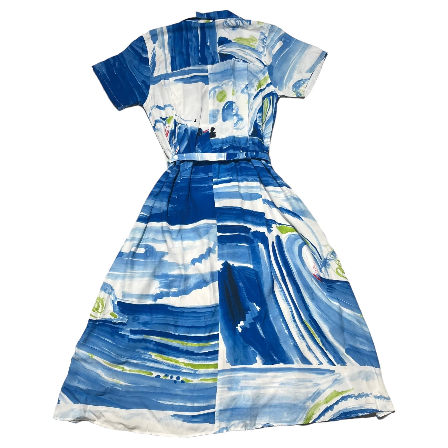 Aloha Blossom(アロハブロッサム) BIG WAVE アロハ 半袖 シャツ ワンピース 0(XS) ブルー