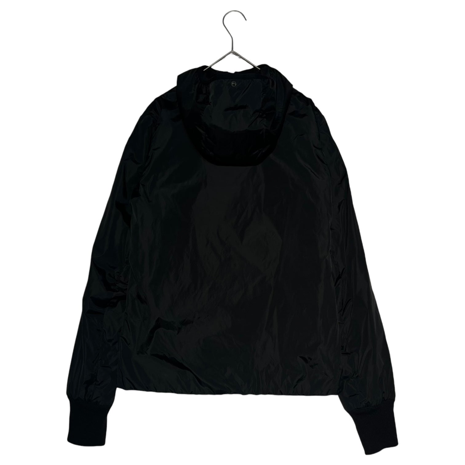 PRADA SPORT(プラダスポーツ) 00's Padded hooded nylon jacket 中綿 フーデット ナイロン ジャケット 38(M程度) ブラック Y2K テック アーカイブ