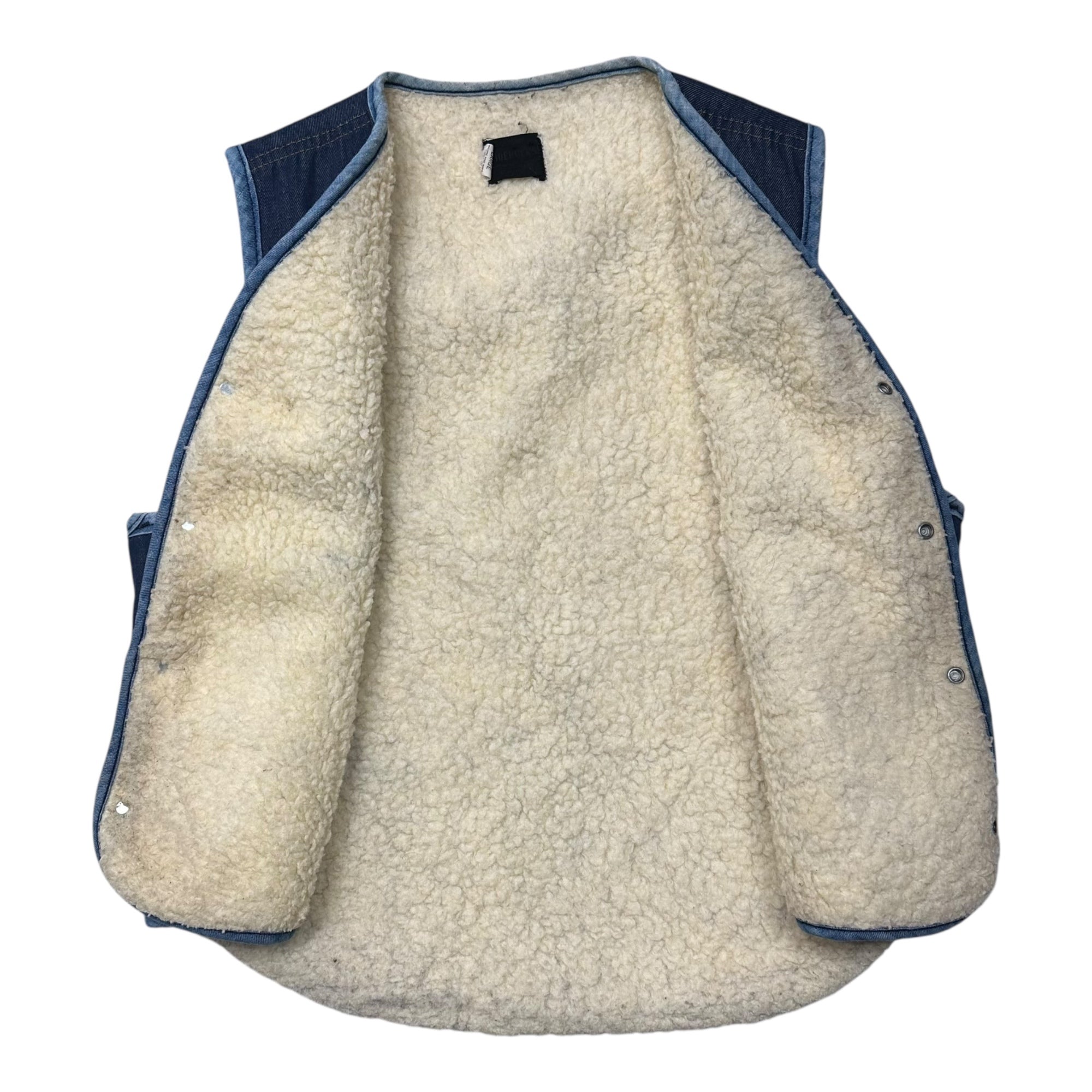 Roebucks(ローバックス) 70's Boa Liner Denim Vest ボア ライナー デニム ベスト L デニム 70年代 ヴィンテージ Sears