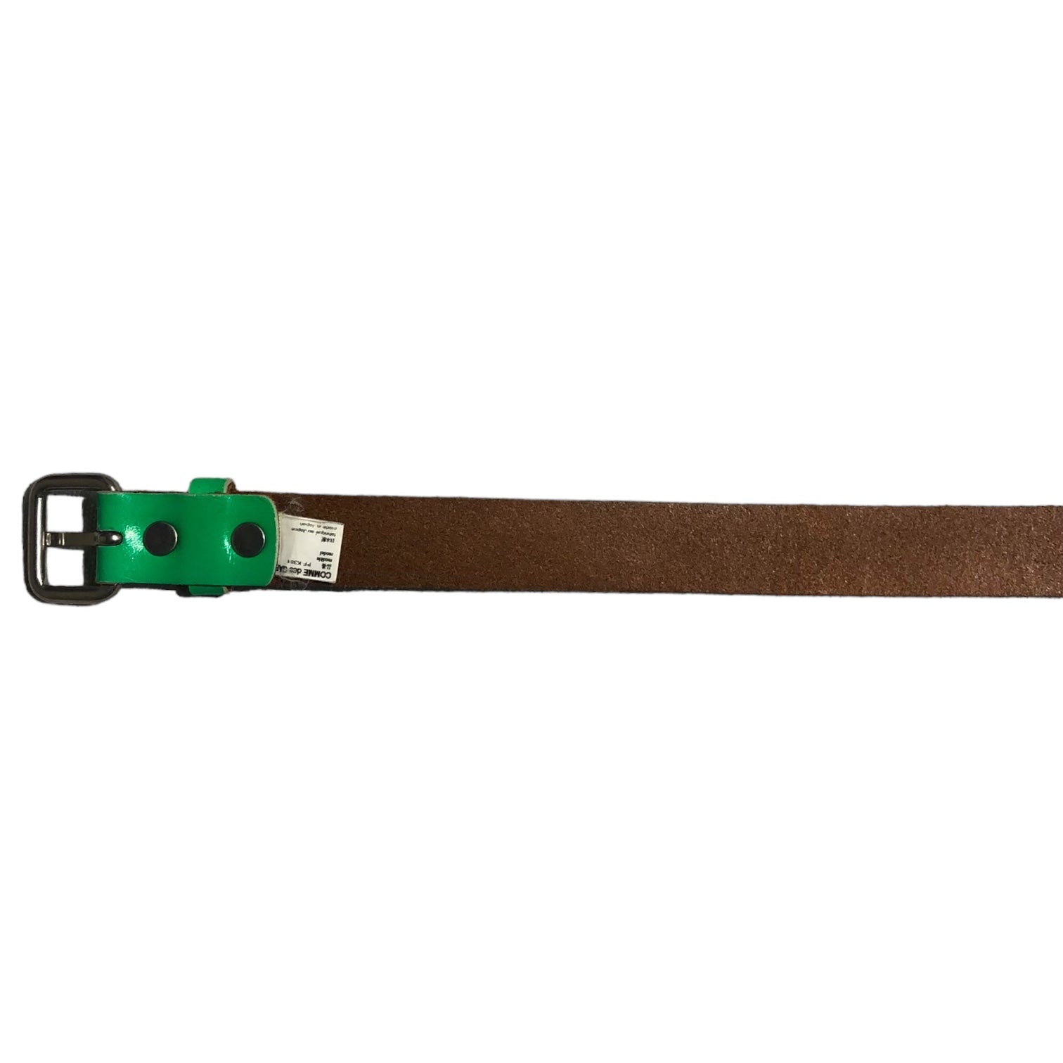 COMME des GARCONS HOMME PLUS(コムデギャルソンオムプリュス) green color leather belt グリーンカラー レザー ベルト PF-K304 S グリーン 本革