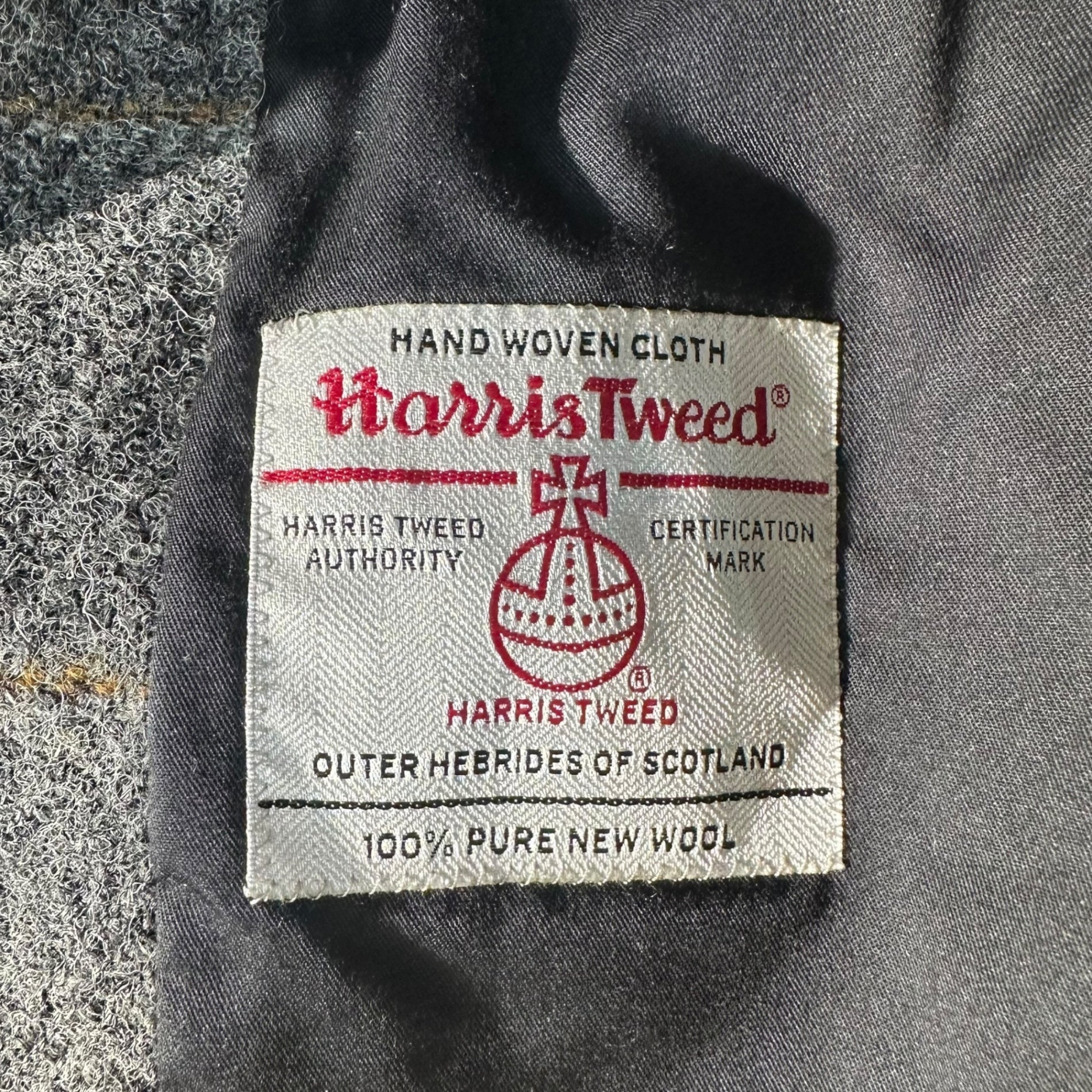 MARGARET HOWELL × Harris Tweed(マーガレットハウエル × ハリスツイード) Grey Base Windowpane Check Wool 2B Jacket グレーベース ウィンドウペン チェック ウール 2B ジャケット 578-9220003 1(S程度) グレー×ブラウン ハリスツイード コラボ モデル 参考定価75,000円+税