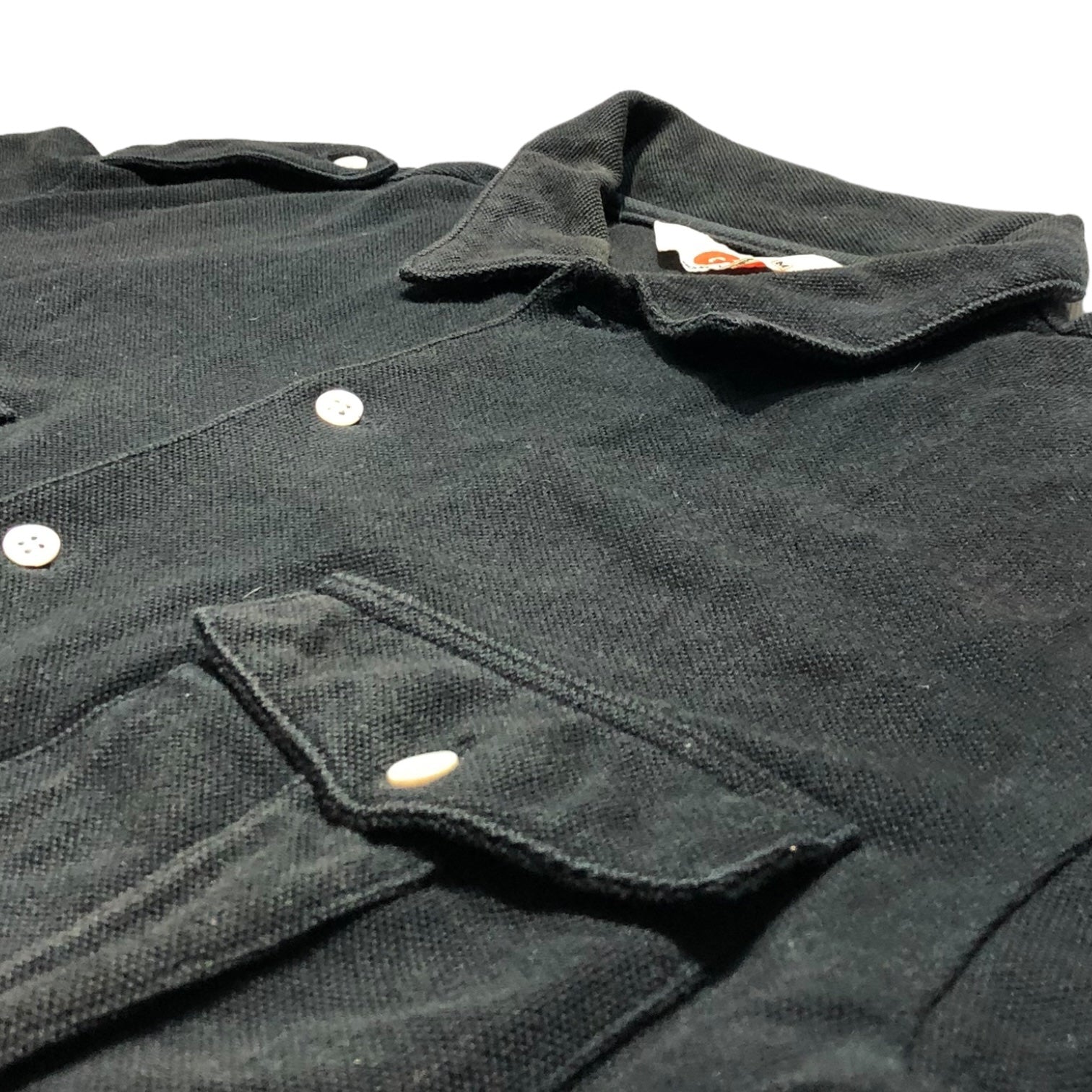 GOODENOUGH(グッドイナフ) 90's polo shirt with golf pin ゴルフピン付きポロシャツ 藤原ヒロシ M ブラック