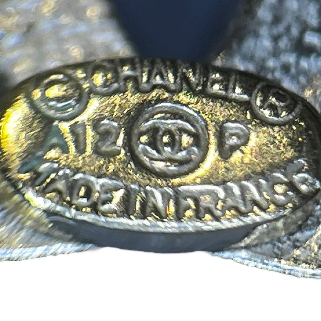 CHANEL(シャネル) ココマークラインストーンピアス/片耳ピアス/ヴィンテージ ゴールド A12刻印