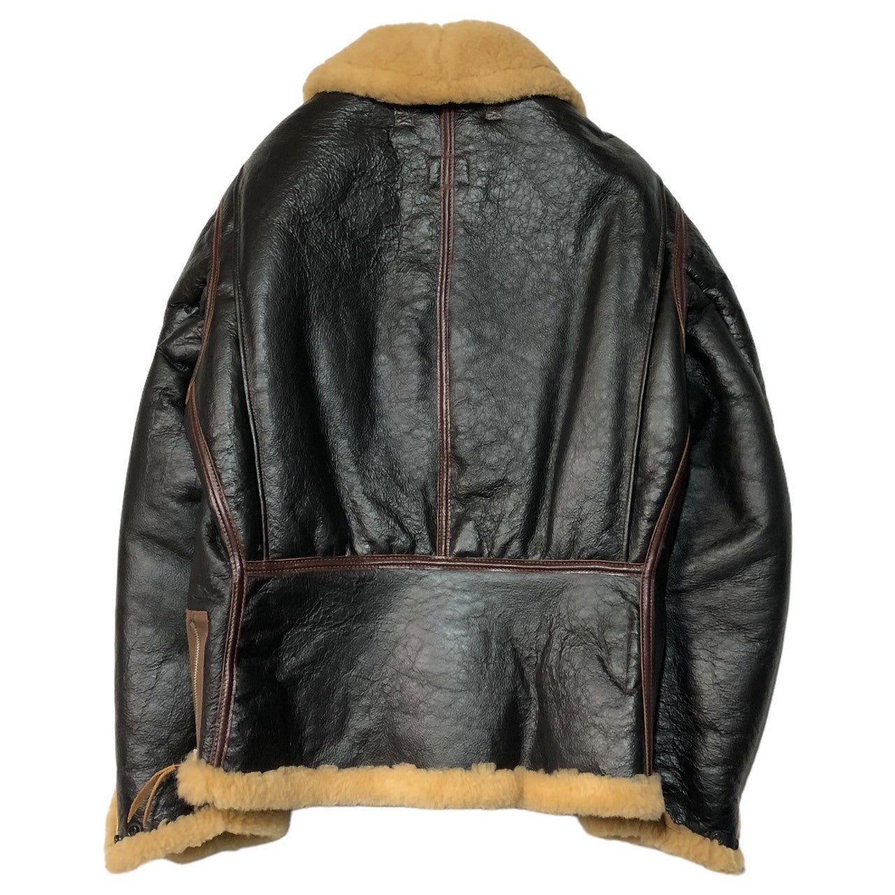 THE FEW(ザフュー) TYPE B-6 フライト ジャケット ムートン レザー 42-12746-P 42R(XL程度) ブラック The few Highlander