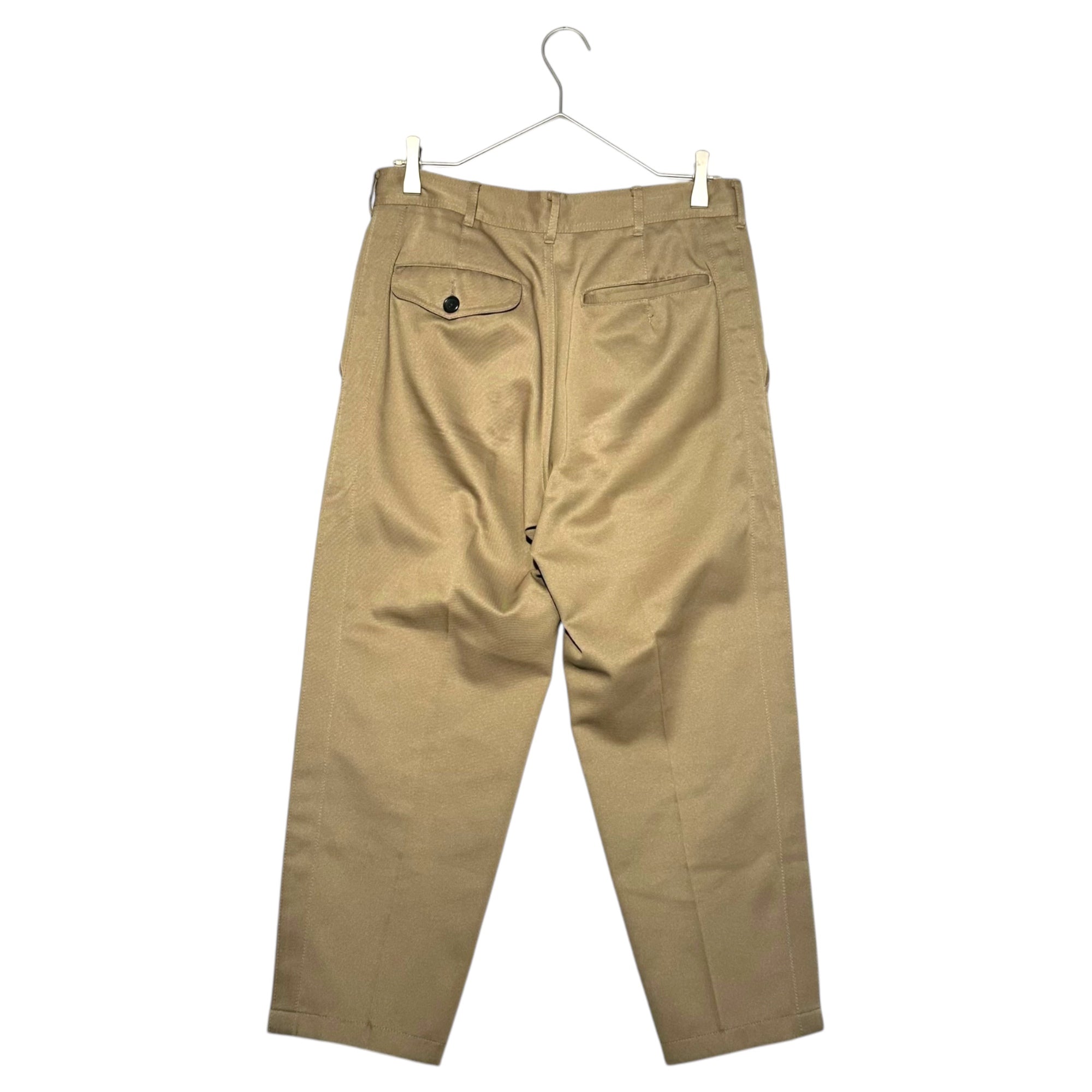 COMME des GARCONS HOMME PLUS(コムデギャルソンオムプリュス) 98AW poly cotton tapered slacks/ポリコットンテーパードスラックス PP-04066S SIZE S ベージュ AD1998 インサイドアウト期