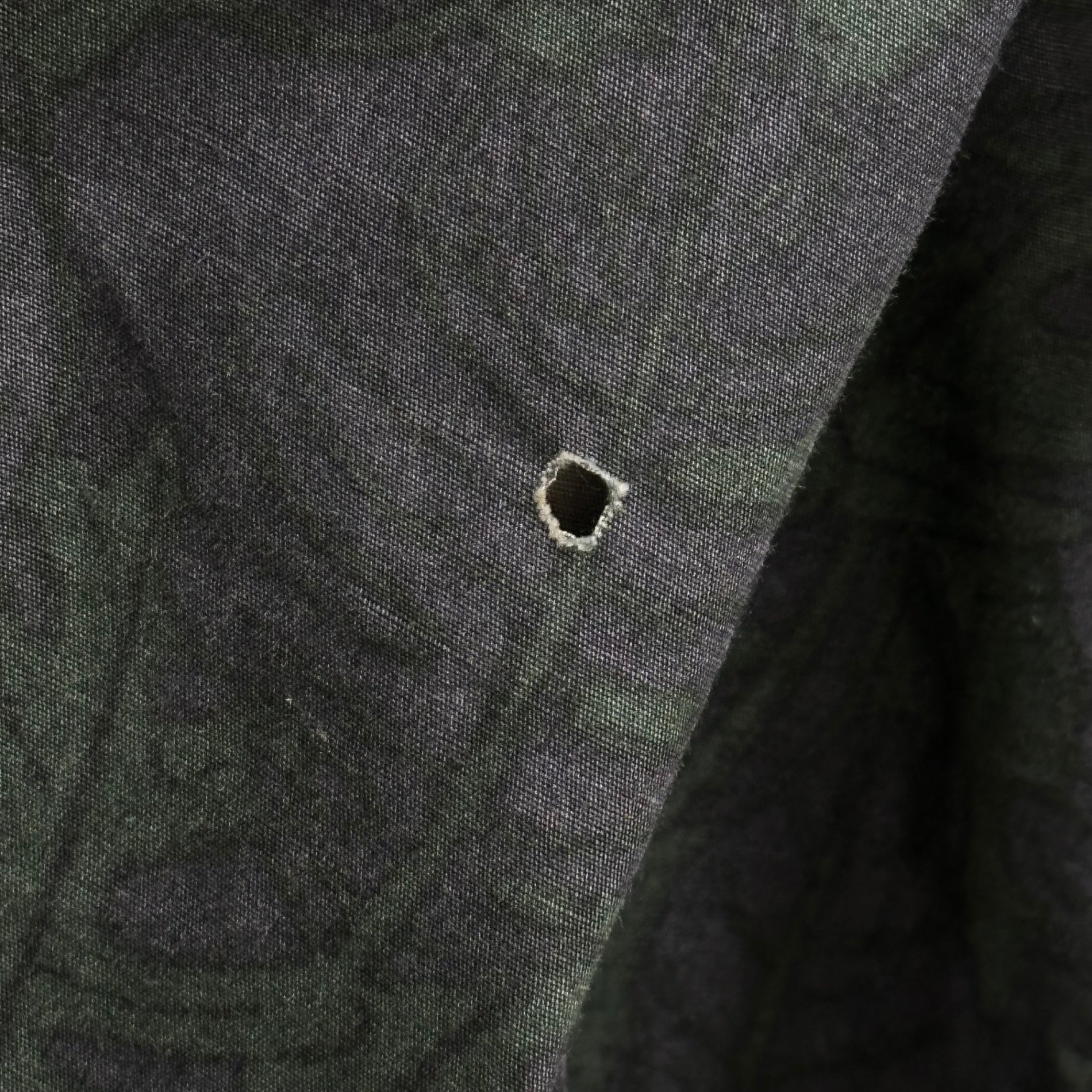 kolor(カラー) 14SS C/L Stand-Collar Coat コットン リネン 切替 総柄 ステンカラー コート 14SCM-C05106 1 グリーン×ネイビー×ブラウン