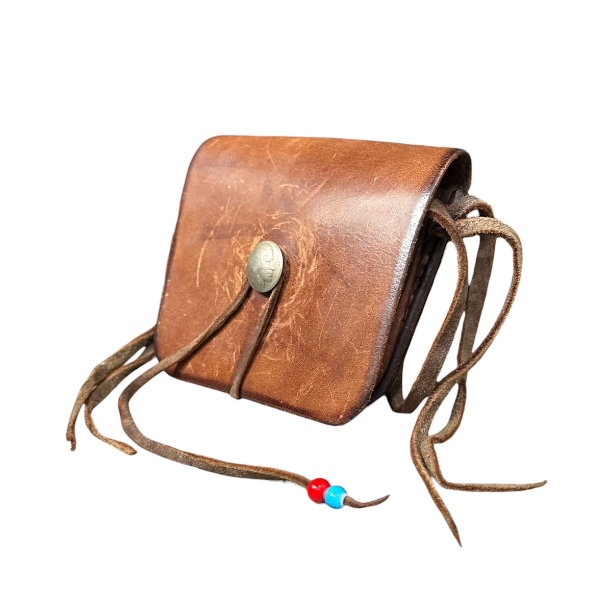goro's(ゴローズ) Saddle Leather Concho Belt Pouch サドル レザー コンチョ ベルト ポーチ ブラウン