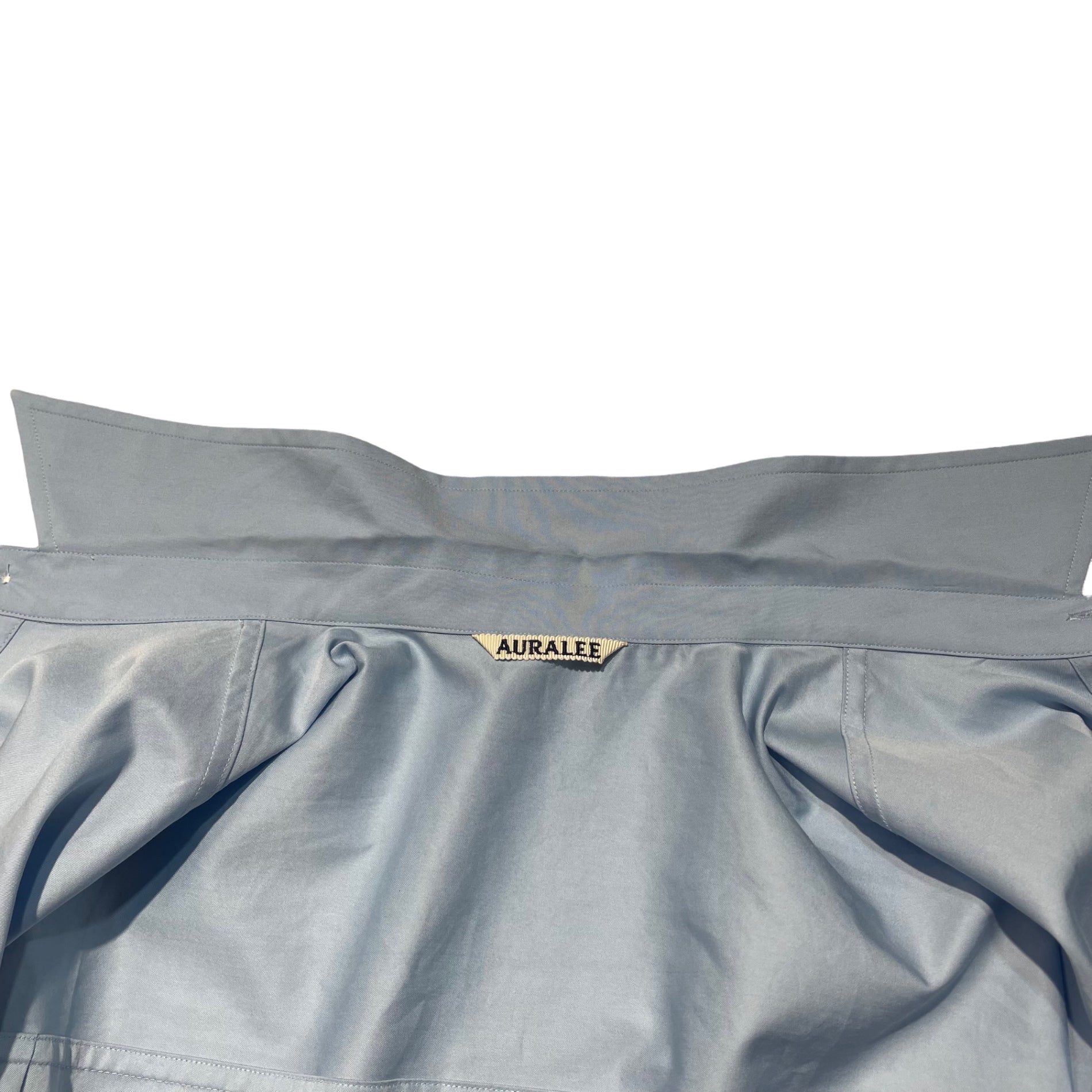 AURALEE(オーラリー) 24SS WASHED FINX TWILL BIG SHIRT ウォッシュド フィンクス ツイル ビッグシャツ A24SS02TN 3 ブルー 著名人着用・完売品