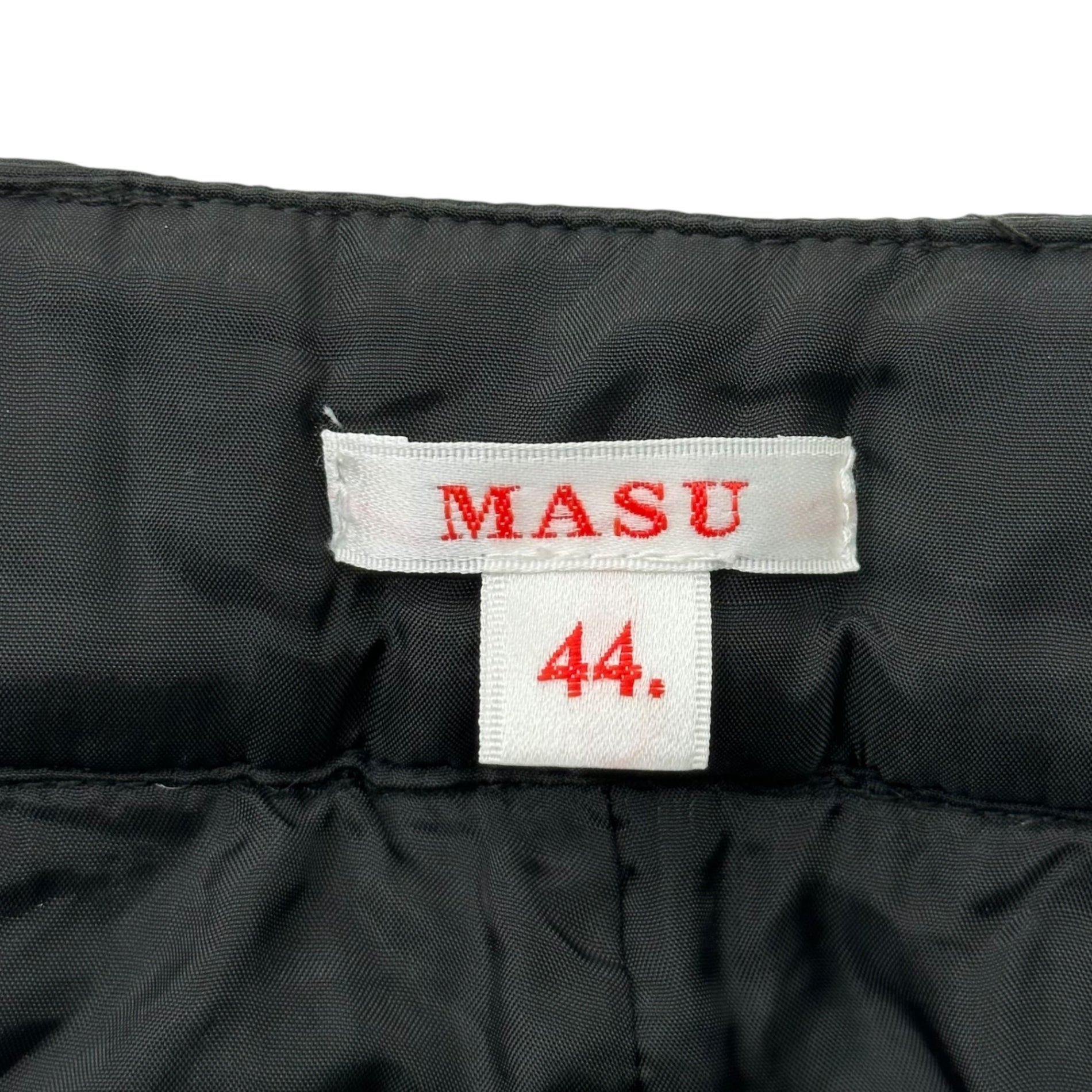 MASU(エムエーエスユー) PSYCHEDELIC QUILTING TROUSERS サイケデリック キルティング トラウザーズ パンツ MCFW-PT0621 44 ブラック