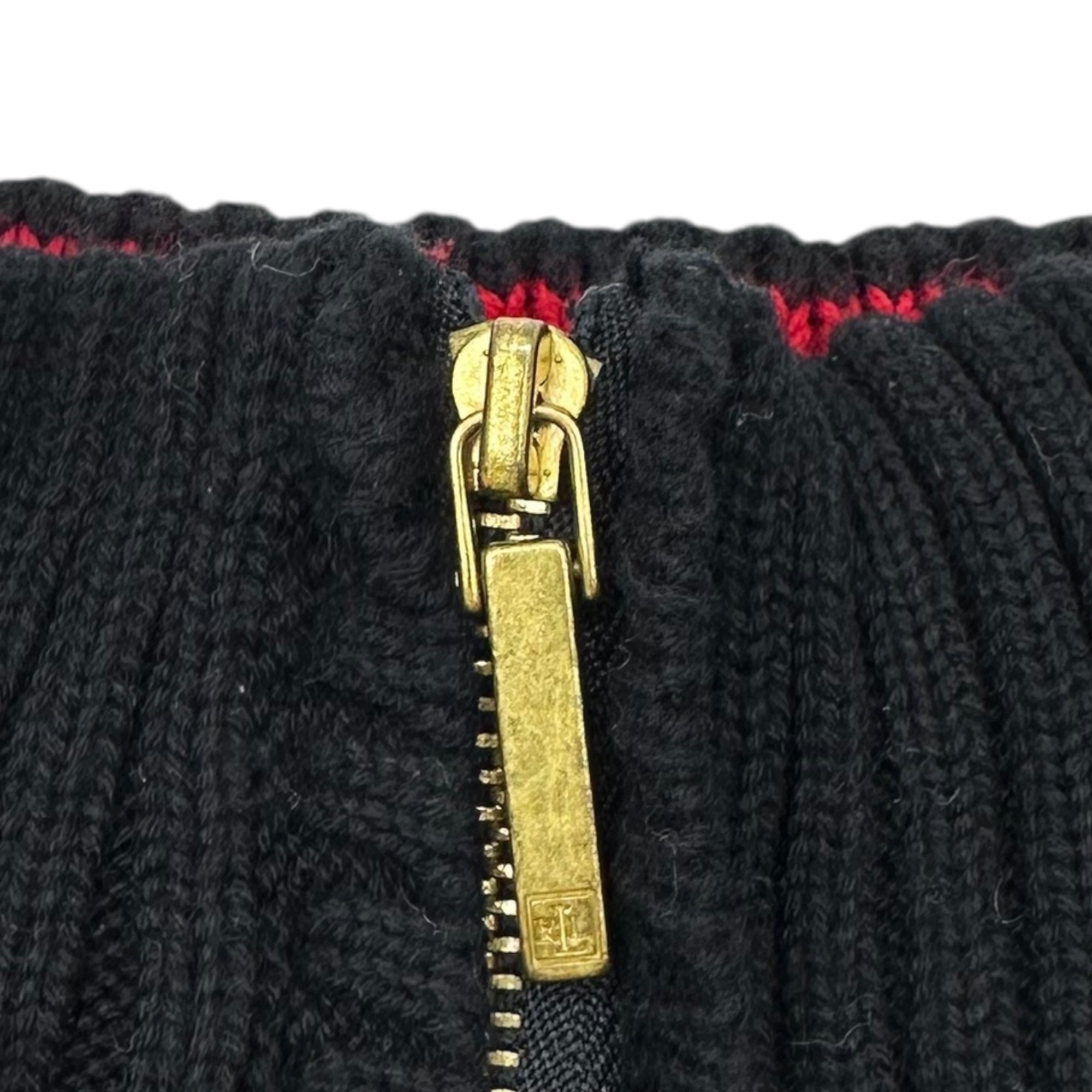 LAUREN RALPH LAUREN(ローレンラルフローレン) Half Zip Long Sleeve Knit ハーフ ジップ 長袖 ニット M ブラック