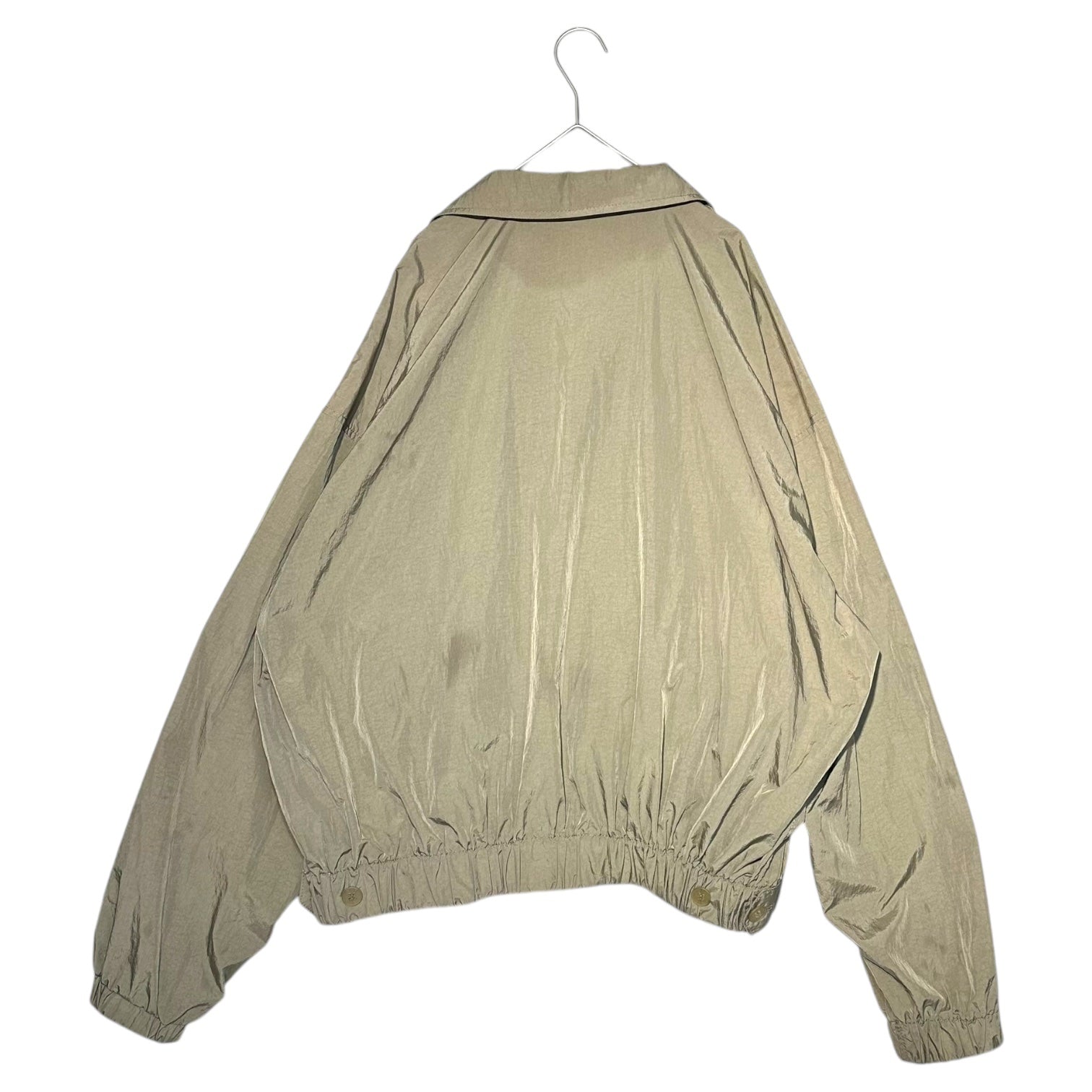 ISSEY MIYAKE MEN(イッセイミヤケメン) 18SS OPEN COLLAR WIND COAT BLOUSON オープンカラー ウインド コート ブルゾン ME81FC060 3(L程度) ベージュ 開襟 コレクション ランウェイ着用品