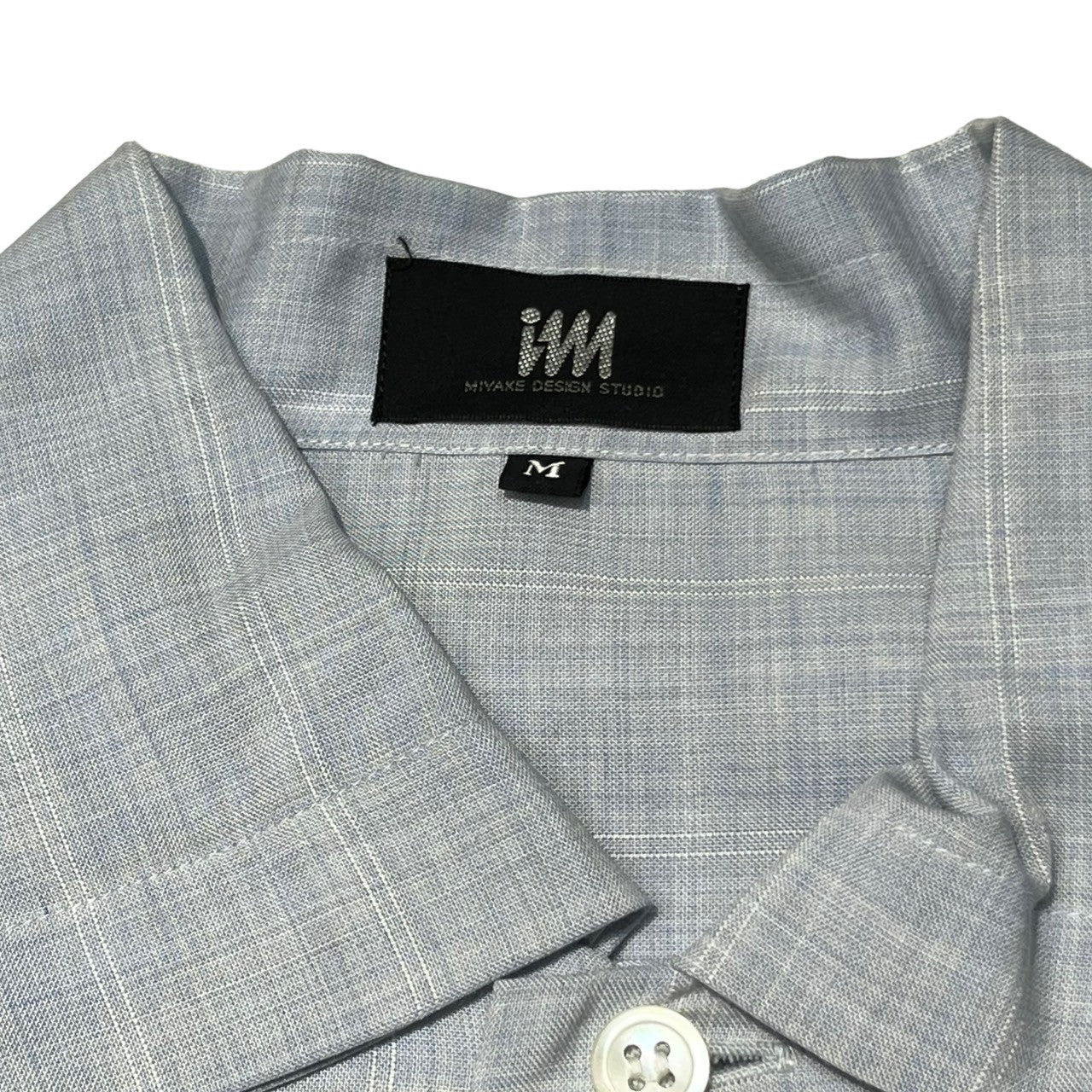 MIYAKE DESIGN STUDIO(ミヤケデザインスタジオ) 80's ~ 90's Polynosic regular collar shirt ポリノジック レギュラーカラー シャツ ハミルトン社製 IMIT LP2172-31 M ブルー 80年代 ~ 90年代 イッセイミヤケ