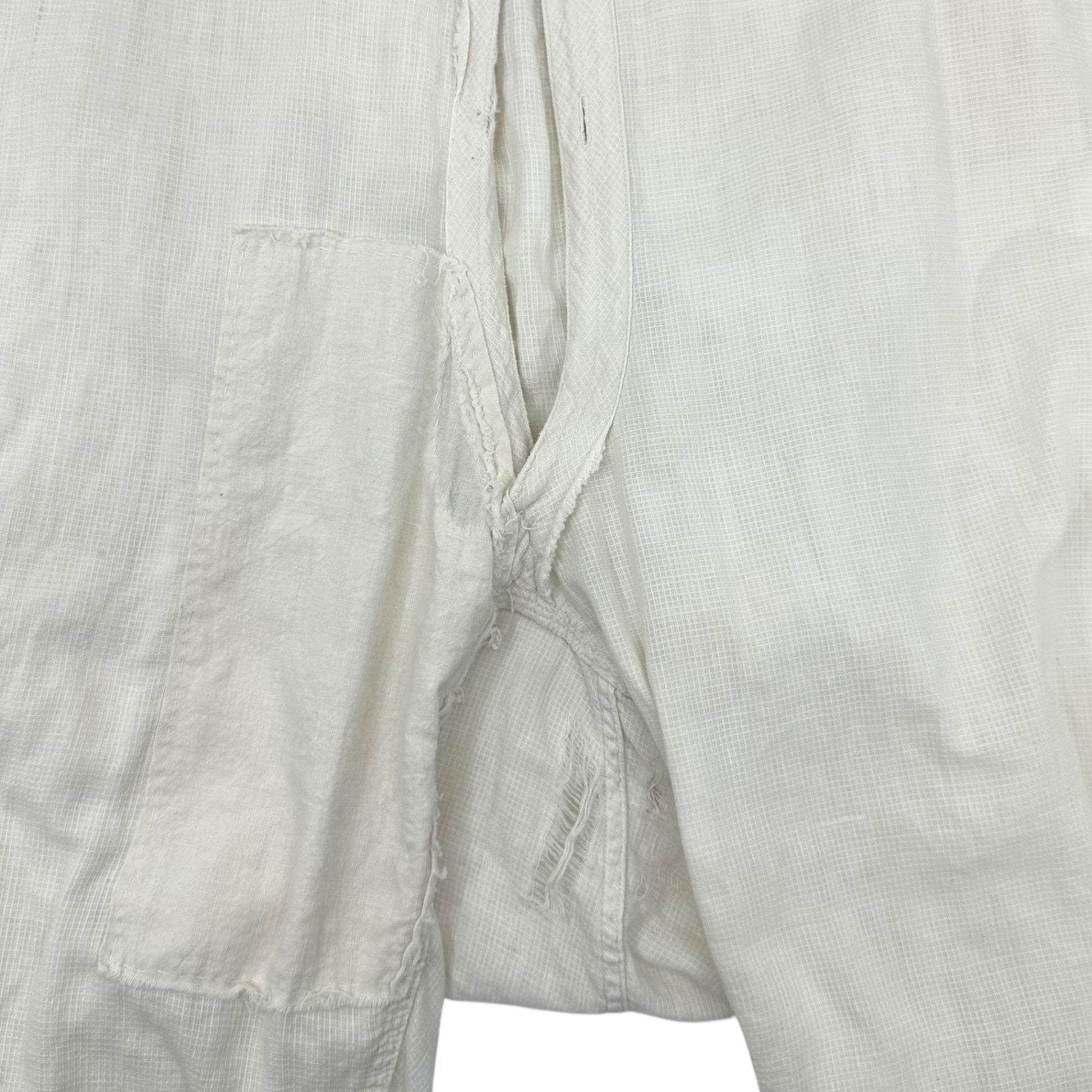 VINTAGE(ヴィンテージ) 20~30's patchwork underwear pants パッチワークのアンダーウェア パンツ M~Lサイズ程度 / 穴、キズ有 ホワイト
