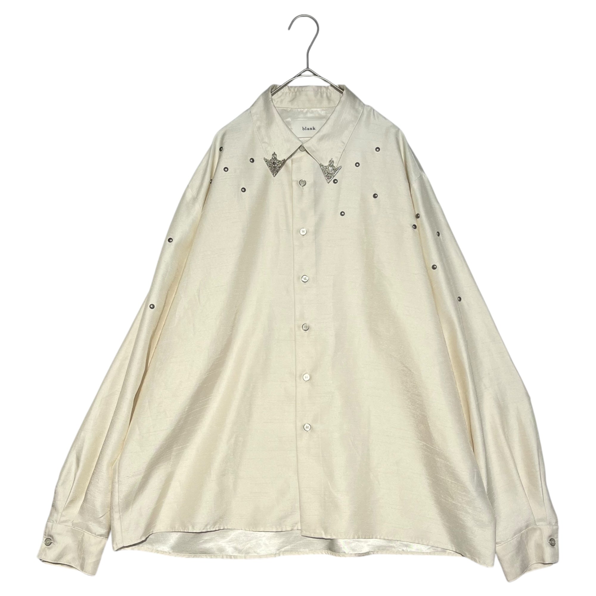 BLANK(ブランク) RAIN STUDS SHIRT スタッズ ウエスタン シャツ 023001002004001002 1 ホワイト
