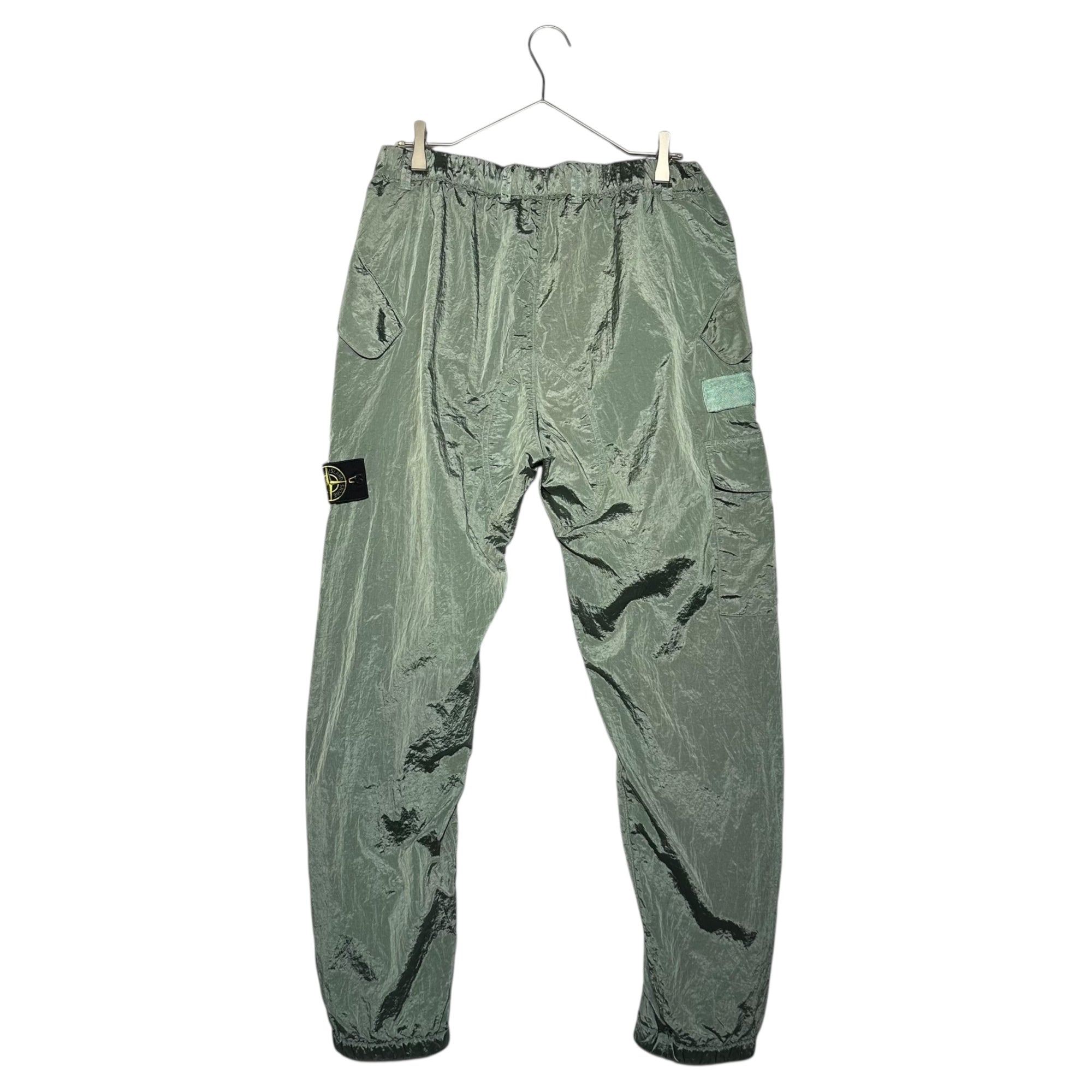 STONE ISLAND(ストーンアイランド) 22AW NYLON METAL IN ECONYL FRONT ZIP CARGO PANTS ナイロンメタル フロント ジップ カーゴ パンツ 771531619 W32 グリーン ジョガー