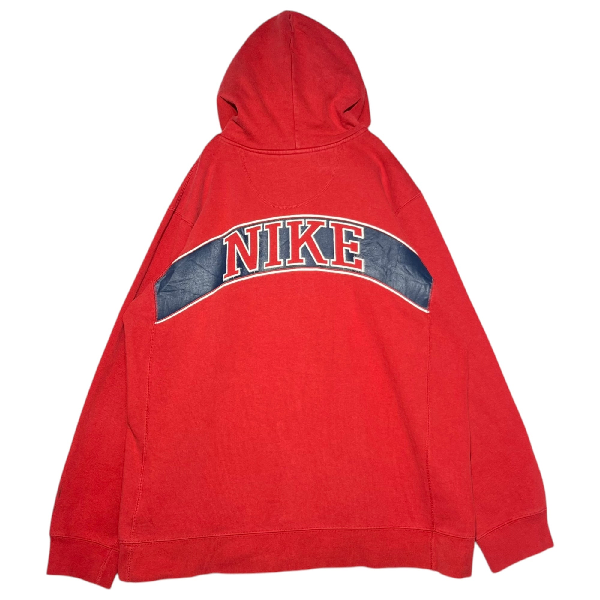NIKE(ナイキ) 90's ~ 00's logo pullover hoodie ロゴ プルオーバー パーカー F31103FAN XL程度 レッド ヴィンテージ