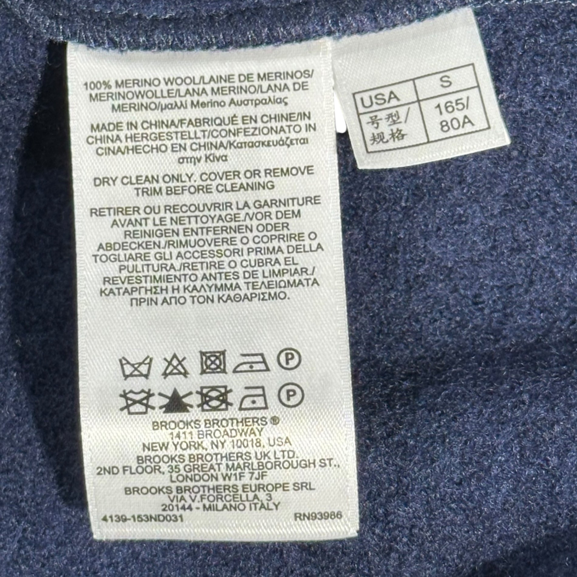 BROOKS BROTHERS(ブルックスブラザーズ) Piping Wool Felt Jacket パイピング ウール フェルト ジャケット S ネイビー×レッド
