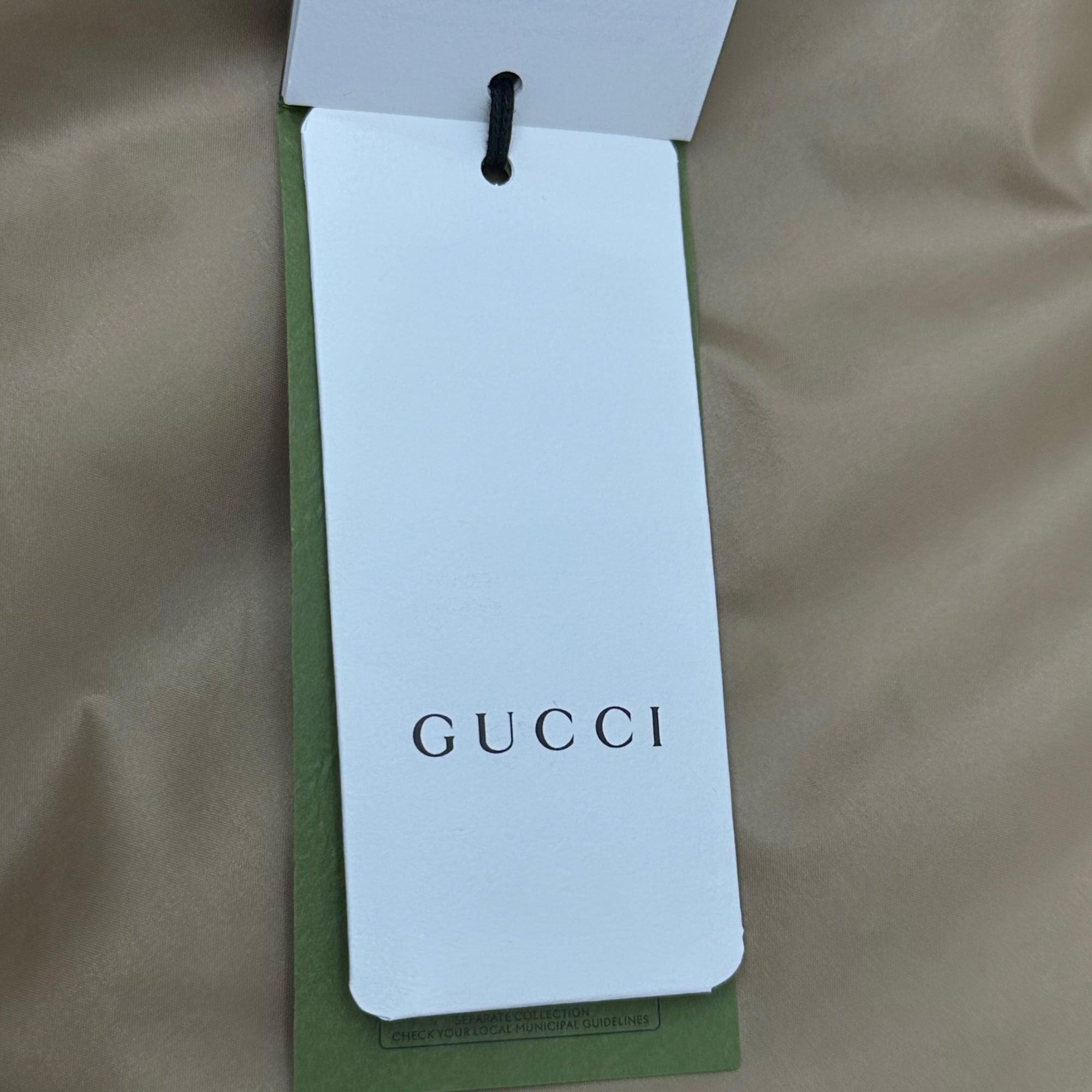 GUCCI(グッチ) 24SS ZAPDW GG Wool flannel padded over long sleeve shirt GG ウールフランネル パデッド オーバー 長袖 シャツ 762183 48 ブラウン ロゴ ジャケット