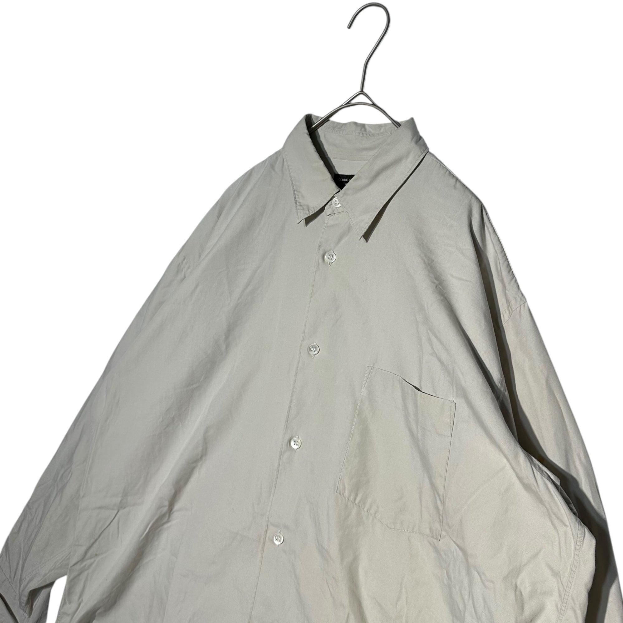 COMME des GARCONS HOMME PLUS(コムデギャルソンオムプリュス) 80's Wide Silhouette Cotton Long Sleeve Shirt 80年代 ワイドシルエット コットン 長袖 シャツ FREE アイボリー 表記消え 川久保玲 本人期