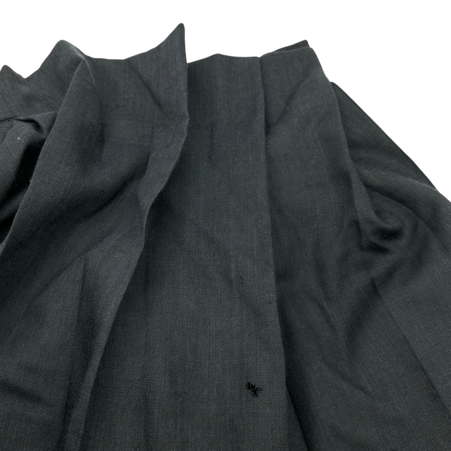 ISSEY MIYAKE(イッセイミヤケ) 70~80's Gathered neck wide-silhouette wool smock shirt ギャザーネック ワイドシルエット ウール スモック シャツ 70年代~80年代 JG14850 FREE ネイビー 初期生産品 稀少