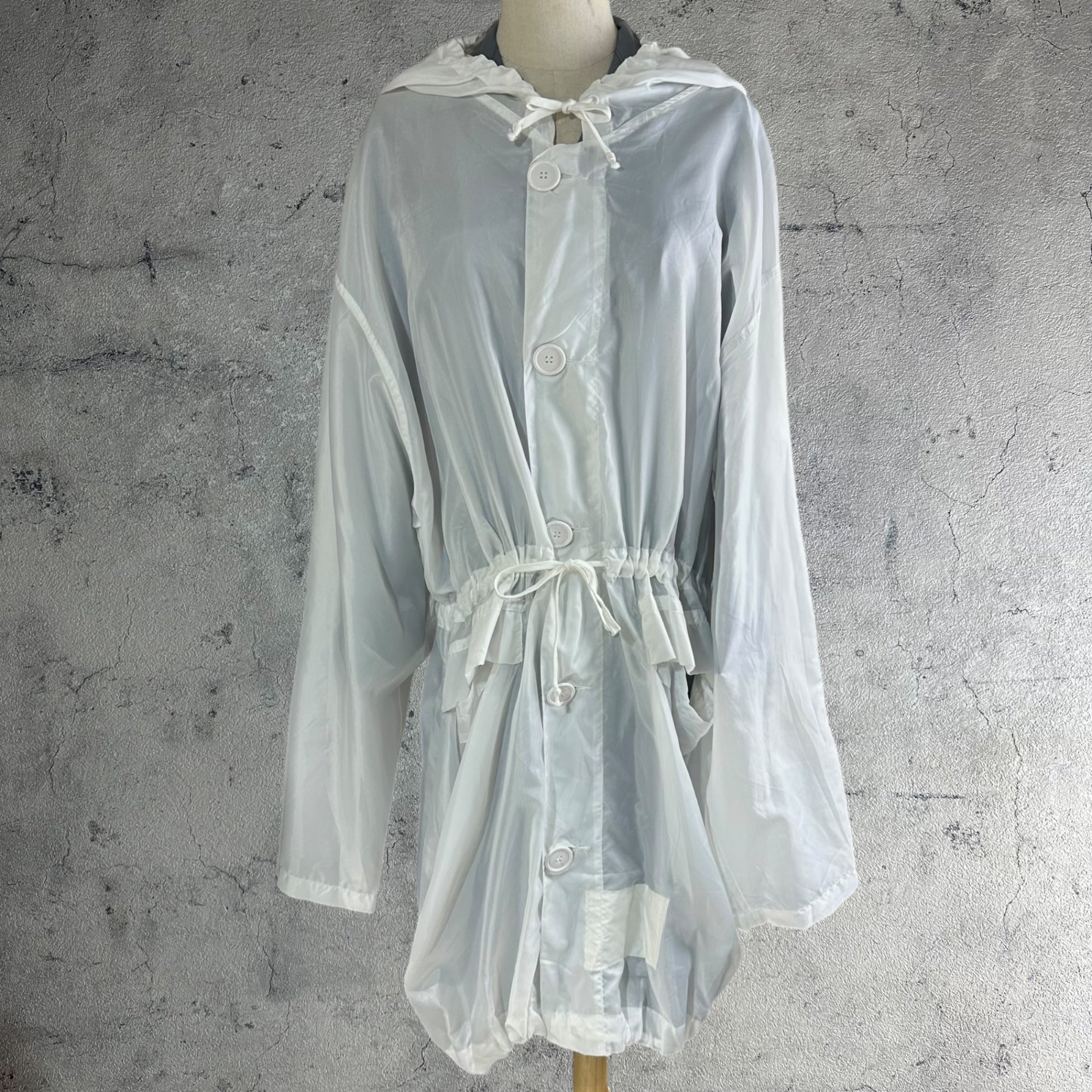 VINTAGE(ヴィンテージ) 80's~ euro イギリス軍 スノーカモパーカー メディカル フードコート Lサイズ程度 ホワイト